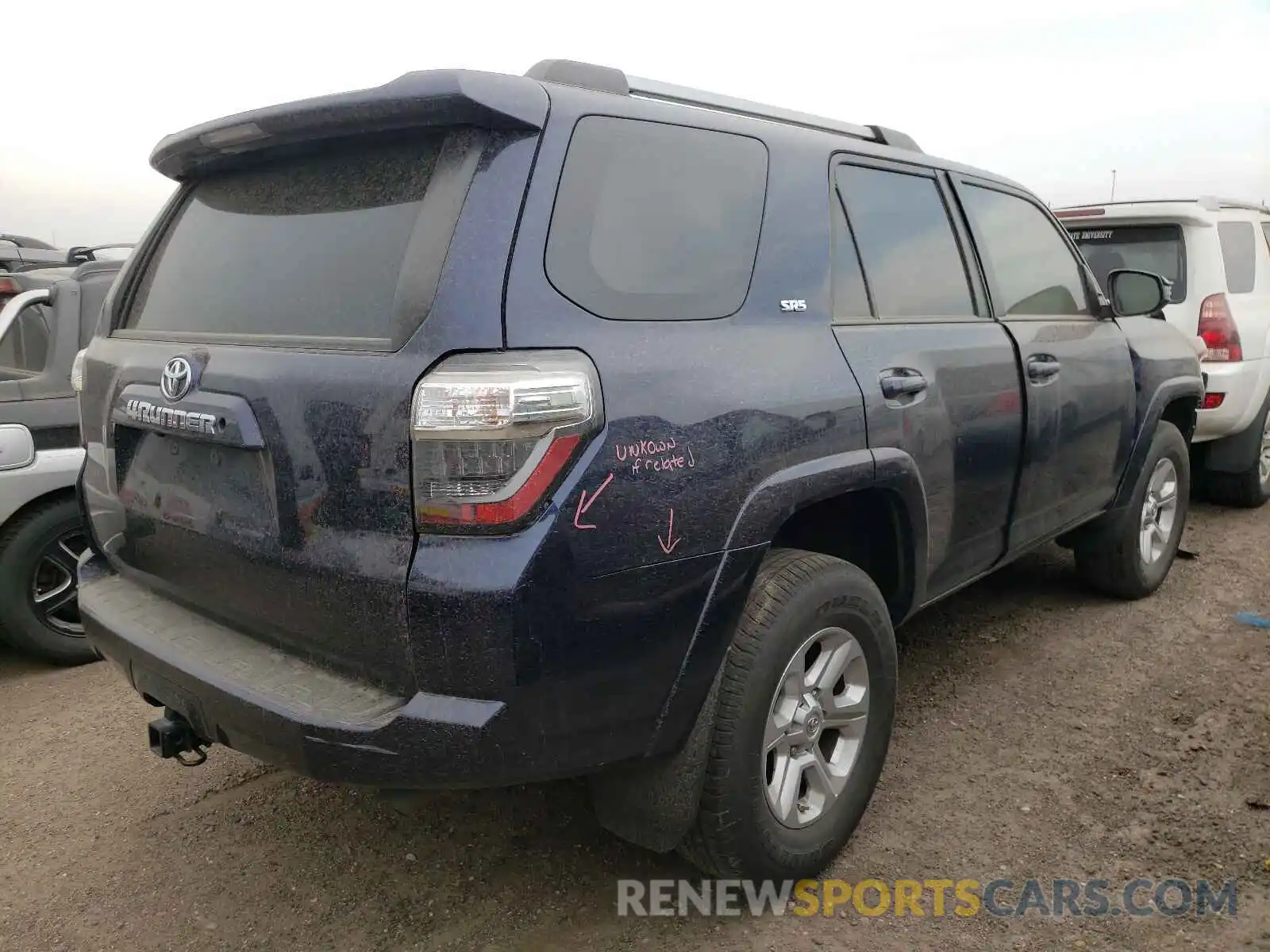 4 Фотография поврежденного автомобиля JTEBU5JR1K5688065 TOYOTA 4RUNNER 2019