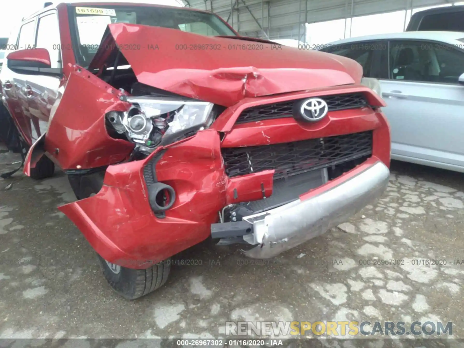 6 Фотография поврежденного автомобиля JTEBU5JR1K5689457 TOYOTA 4RUNNER 2019