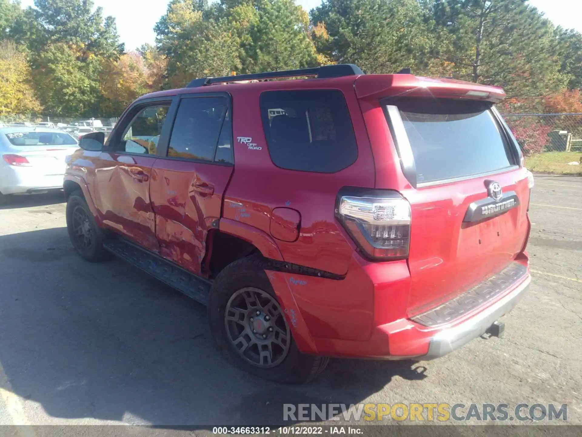 3 Фотография поврежденного автомобиля JTEBU5JR1K5693153 TOYOTA 4RUNNER 2019