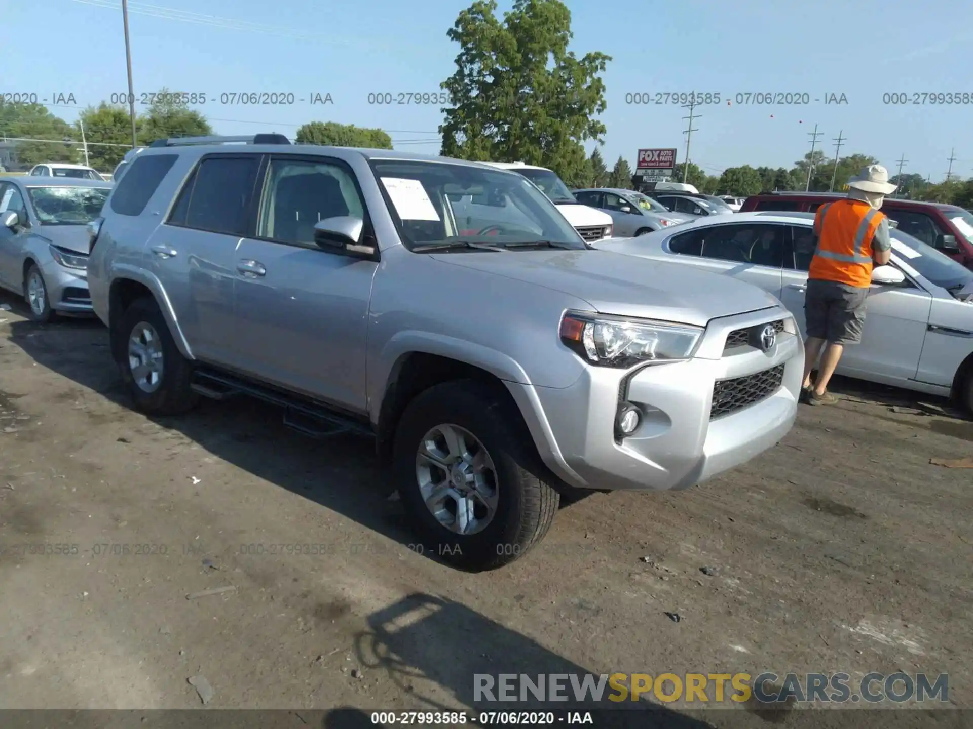 1 Photograph of a damaged car JTEBU5JR1K5700649 TOYOTA 4RUNNER 2019