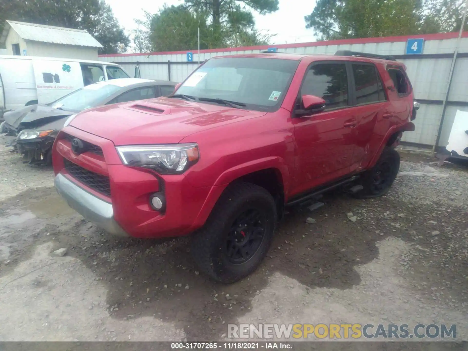 2 Photograph of a damaged car JTEBU5JR1K5702966 TOYOTA 4RUNNER 2019