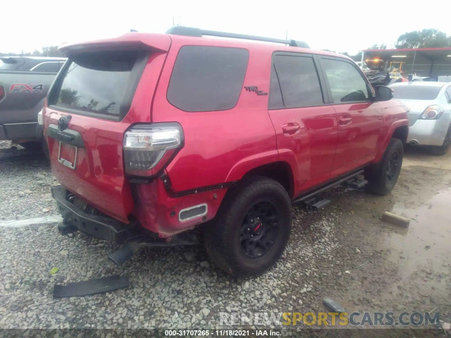 4 Фотография поврежденного автомобиля JTEBU5JR1K5702966 TOYOTA 4RUNNER 2019