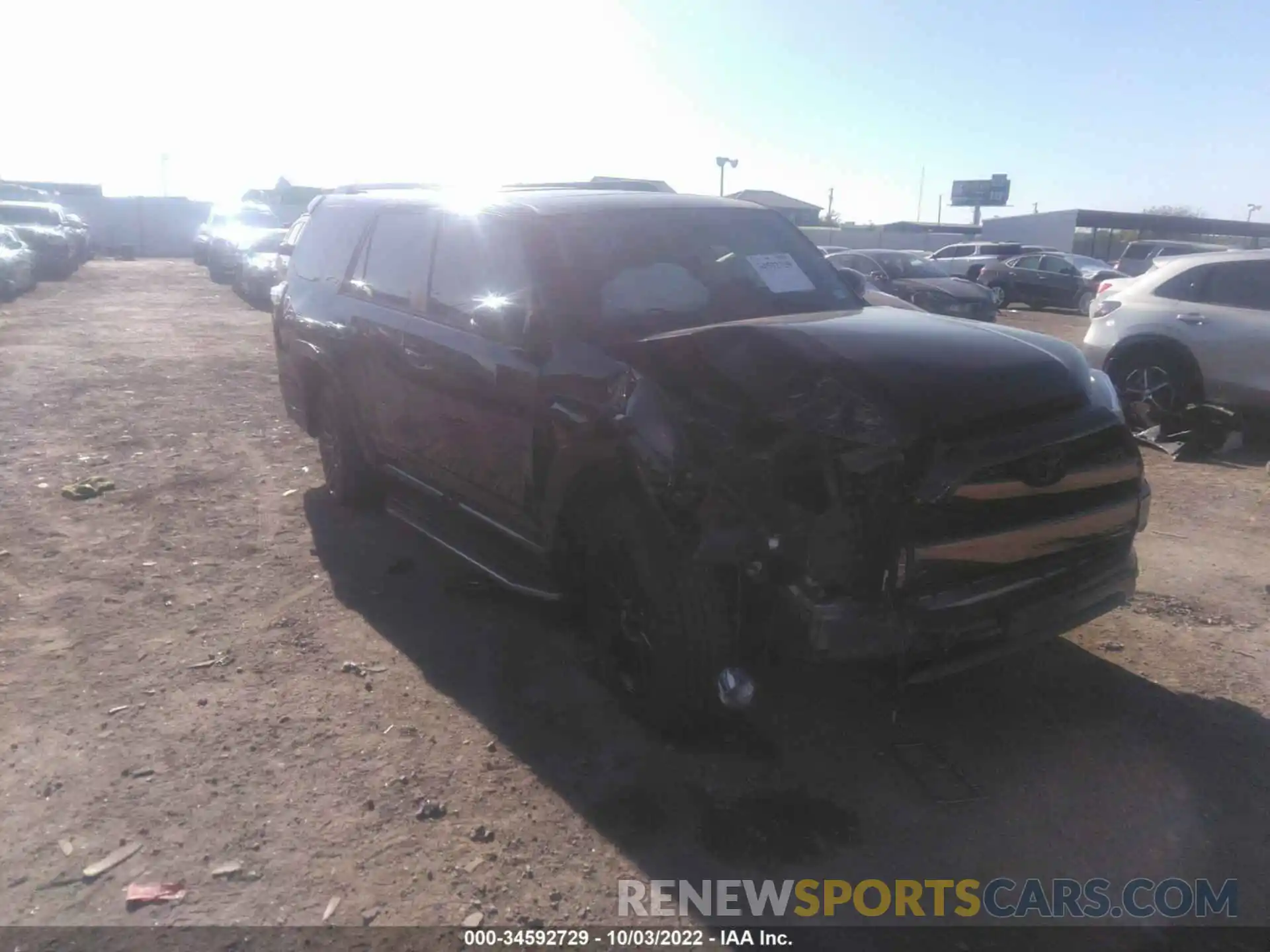 1 Photograph of a damaged car JTEBU5JR1K5703311 TOYOTA 4RUNNER 2019