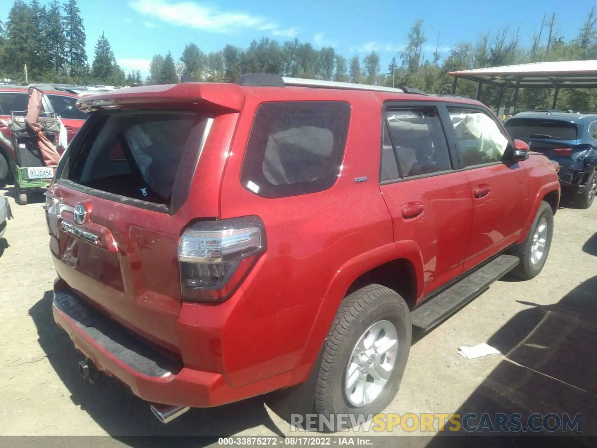 4 Фотография поврежденного автомобиля JTEBU5JR1K5704104 TOYOTA 4RUNNER 2019