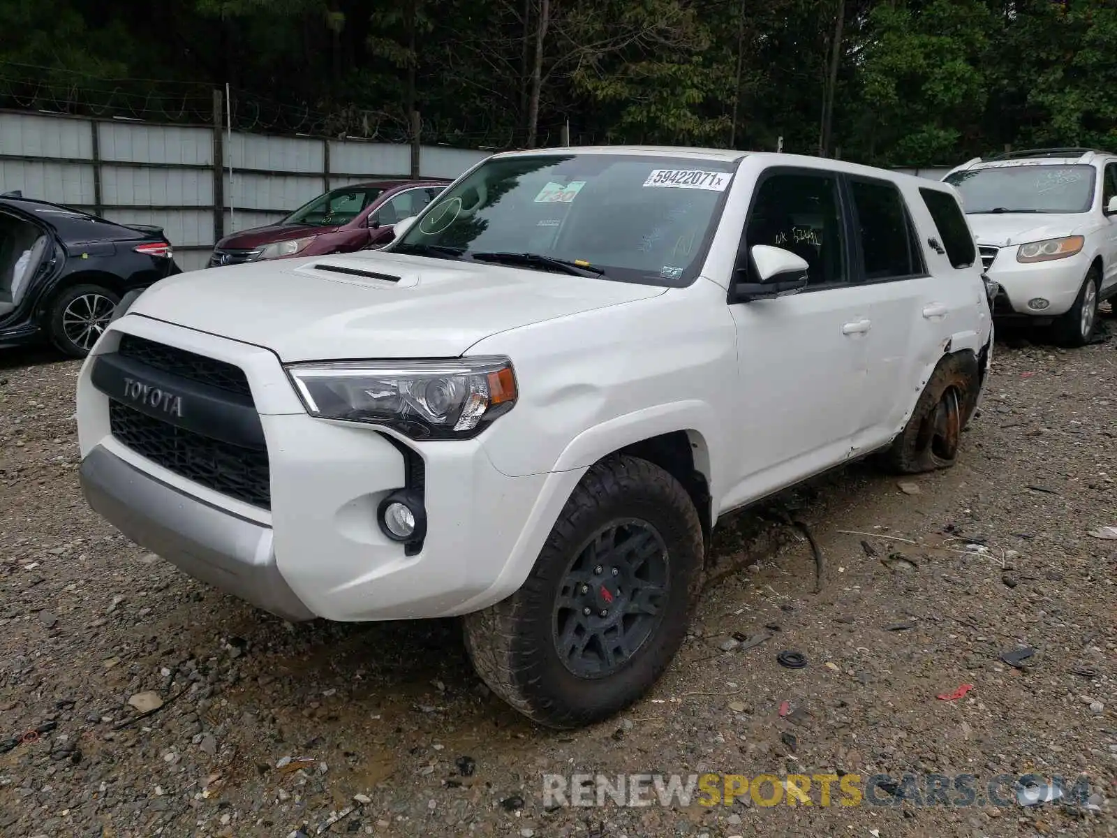 2 Photograph of a damaged car JTEBU5JR1K5707391 TOYOTA 4RUNNER 2019