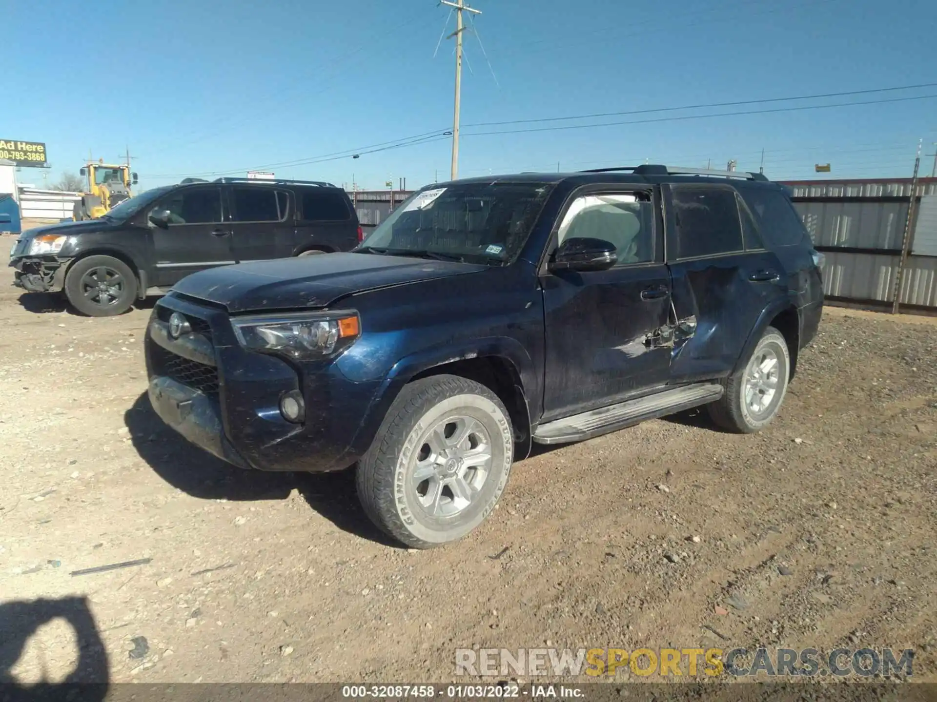 2 Photograph of a damaged car JTEBU5JR1K5708105 TOYOTA 4RUNNER 2019