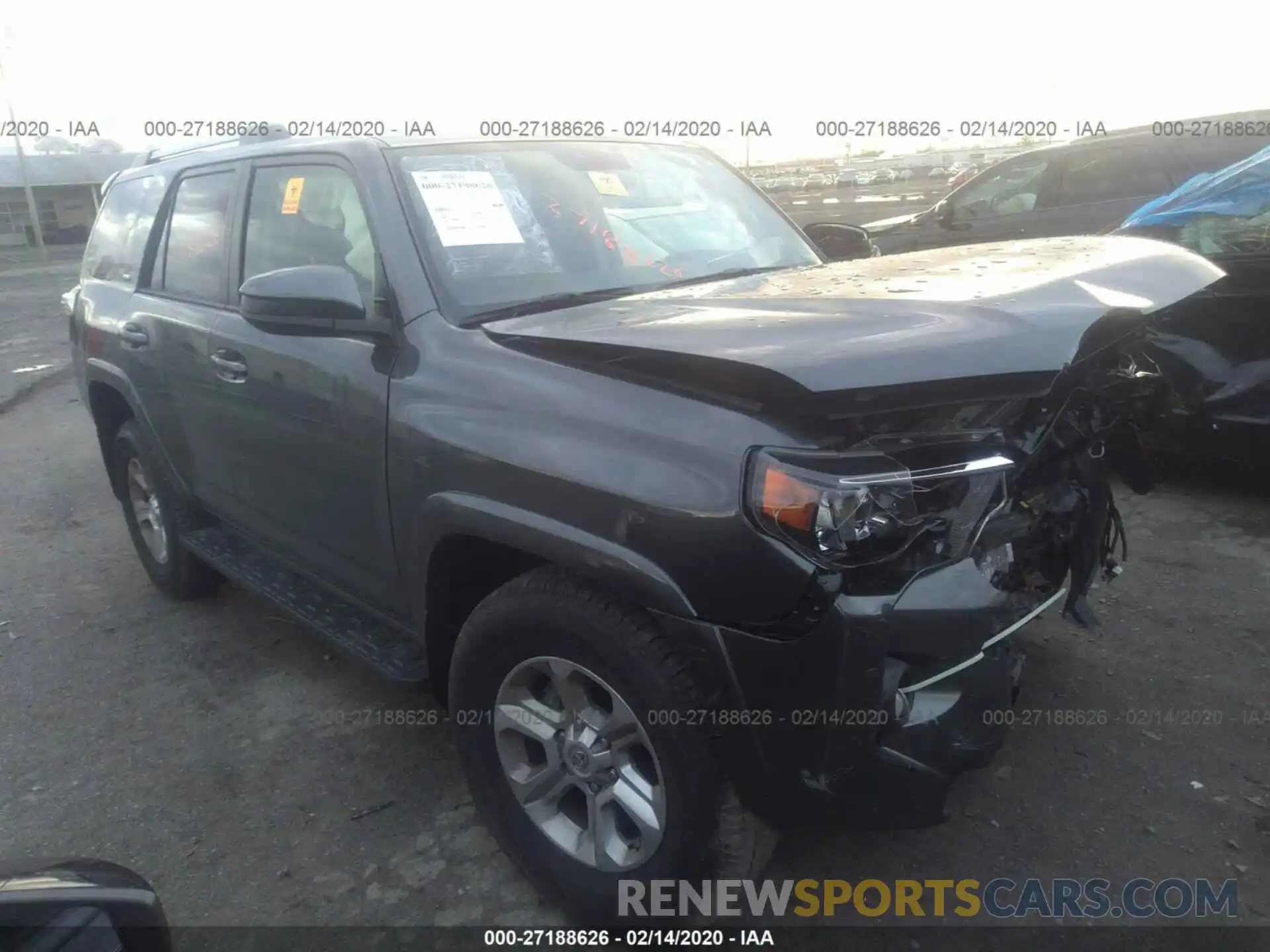 1 Photograph of a damaged car JTEBU5JR1K5710243 TOYOTA 4RUNNER 2019