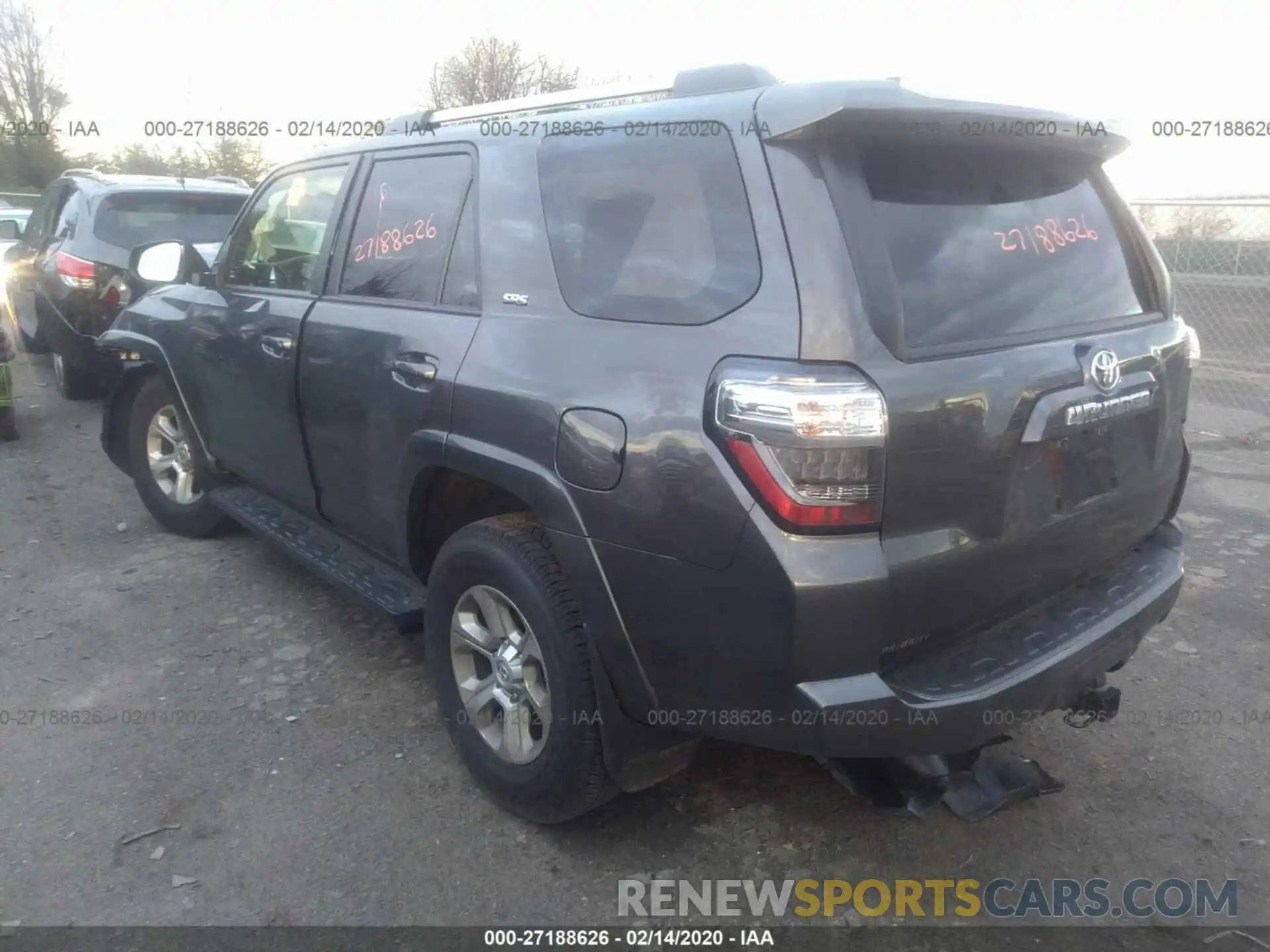 3 Photograph of a damaged car JTEBU5JR1K5710243 TOYOTA 4RUNNER 2019