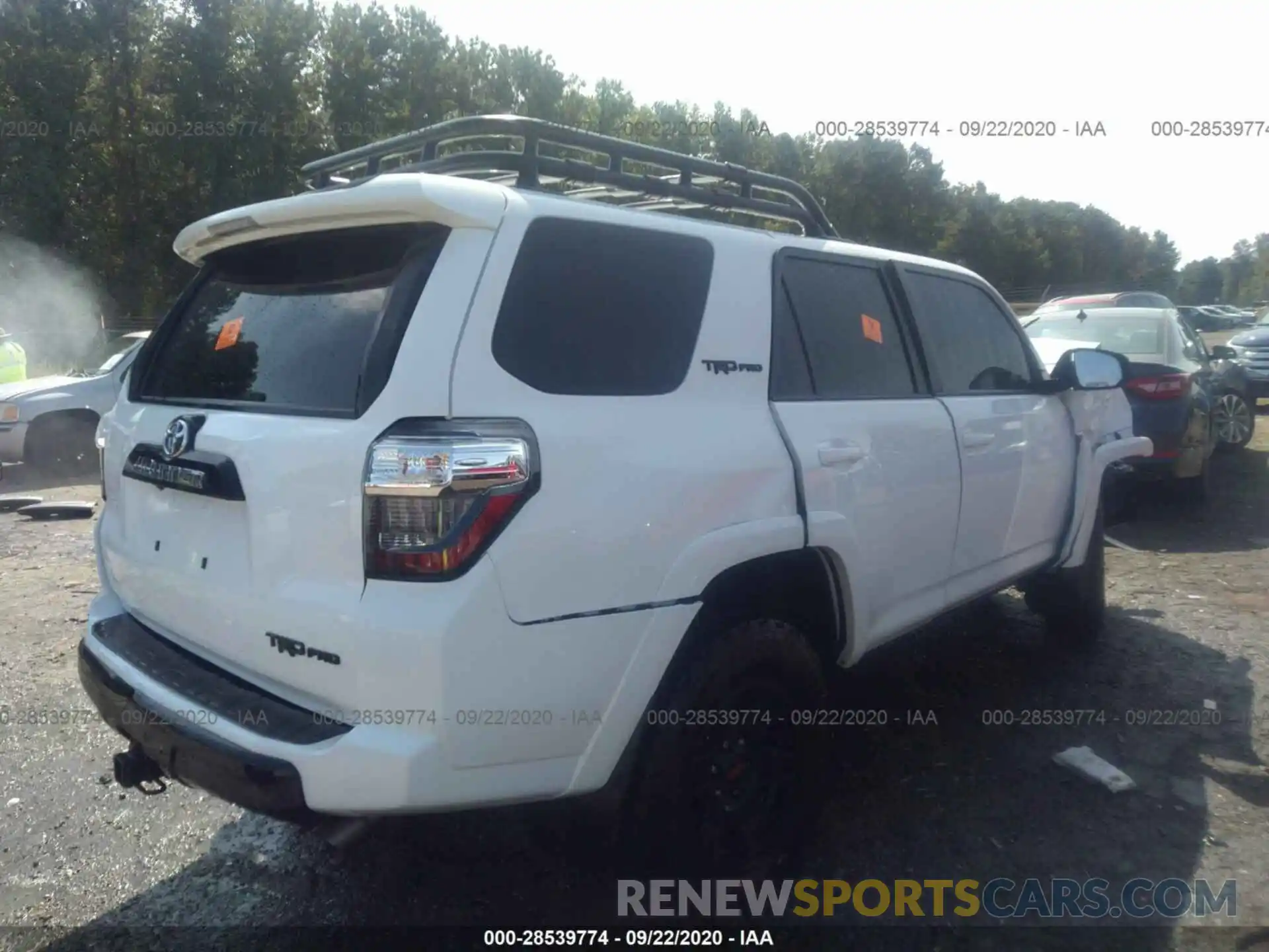 4 Фотография поврежденного автомобиля JTEBU5JR1K5712705 TOYOTA 4RUNNER 2019