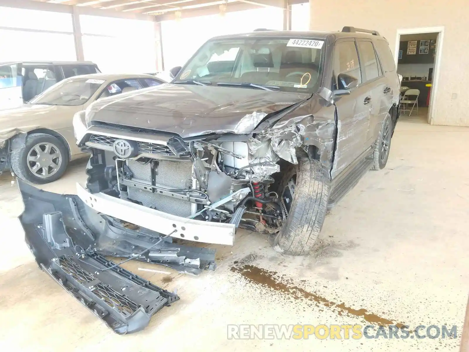 2 Photograph of a damaged car JTEBU5JR1K5713241 TOYOTA 4RUNNER 2019