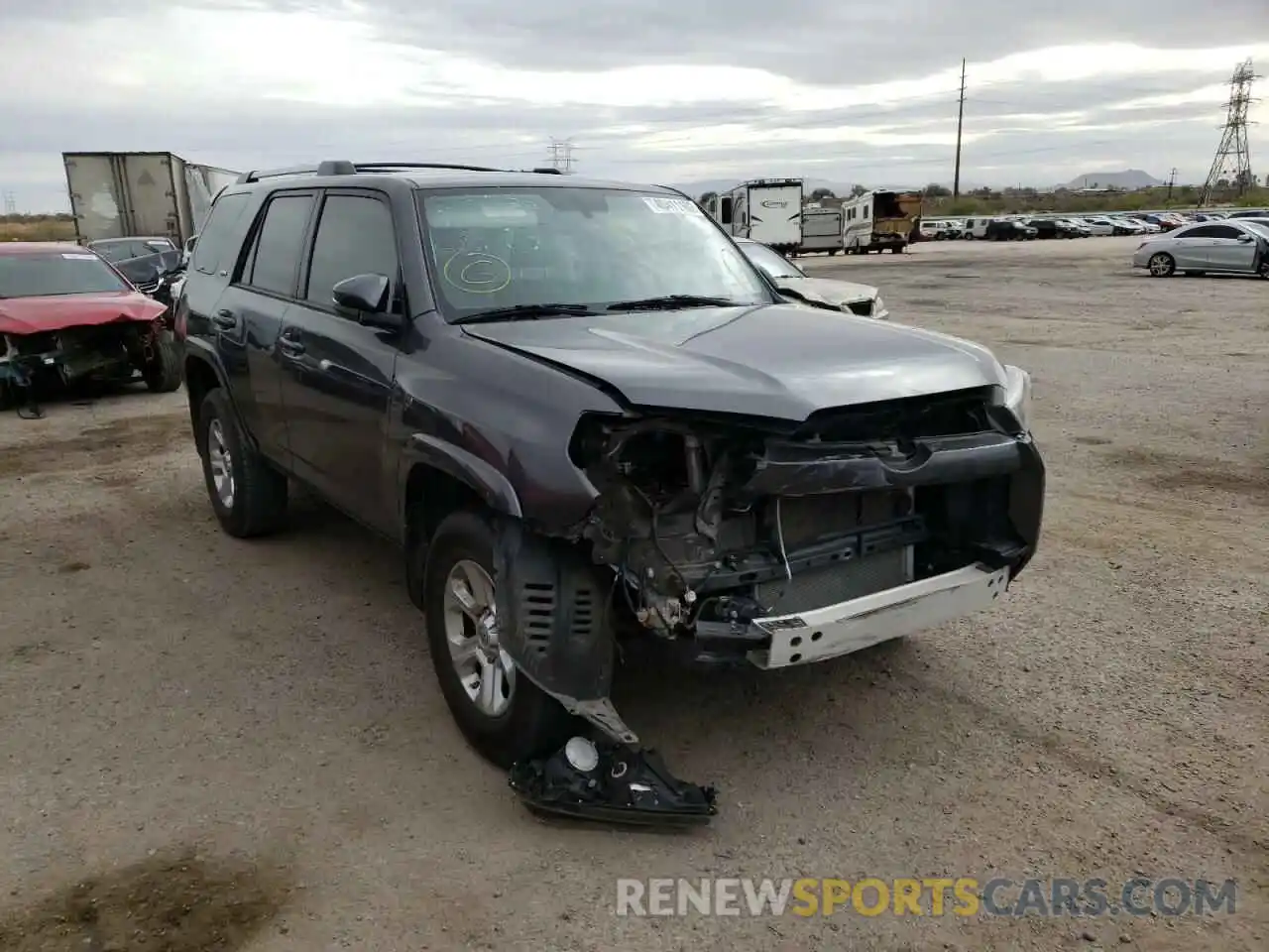 1 Photograph of a damaged car JTEBU5JR1K5719105 TOYOTA 4RUNNER 2019