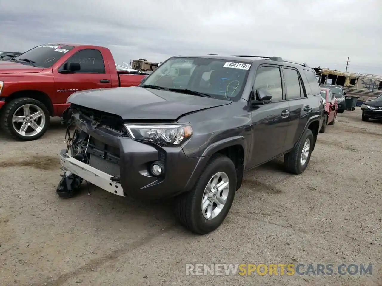 2 Photograph of a damaged car JTEBU5JR1K5719105 TOYOTA 4RUNNER 2019