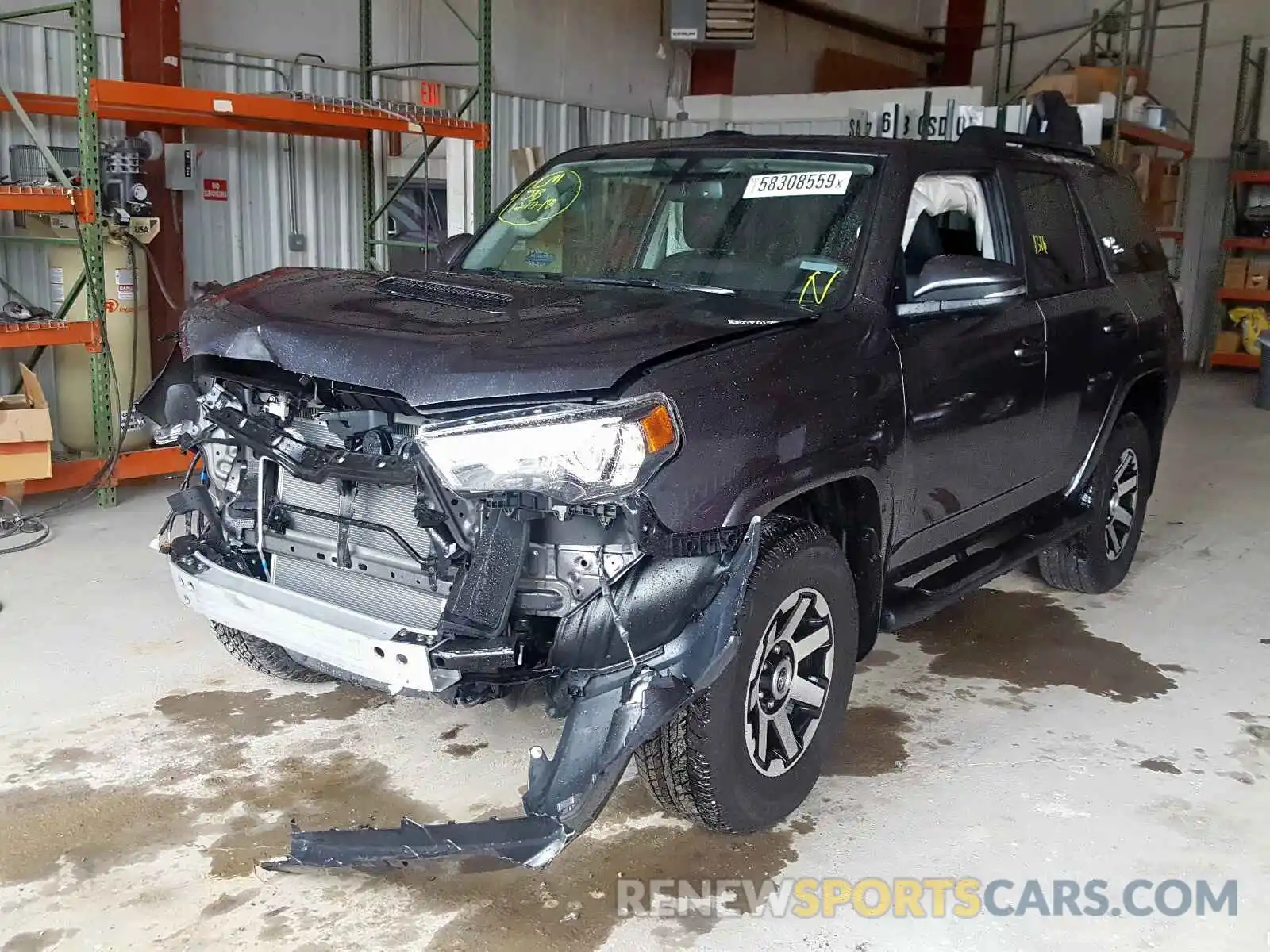 2 Photograph of a damaged car JTEBU5JR1K5723235 TOYOTA 4RUNNER 2019