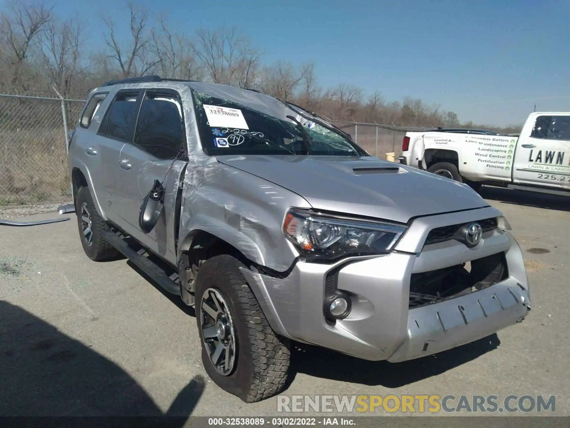 1 Photograph of a damaged car JTEBU5JR1K5731478 TOYOTA 4RUNNER 2019