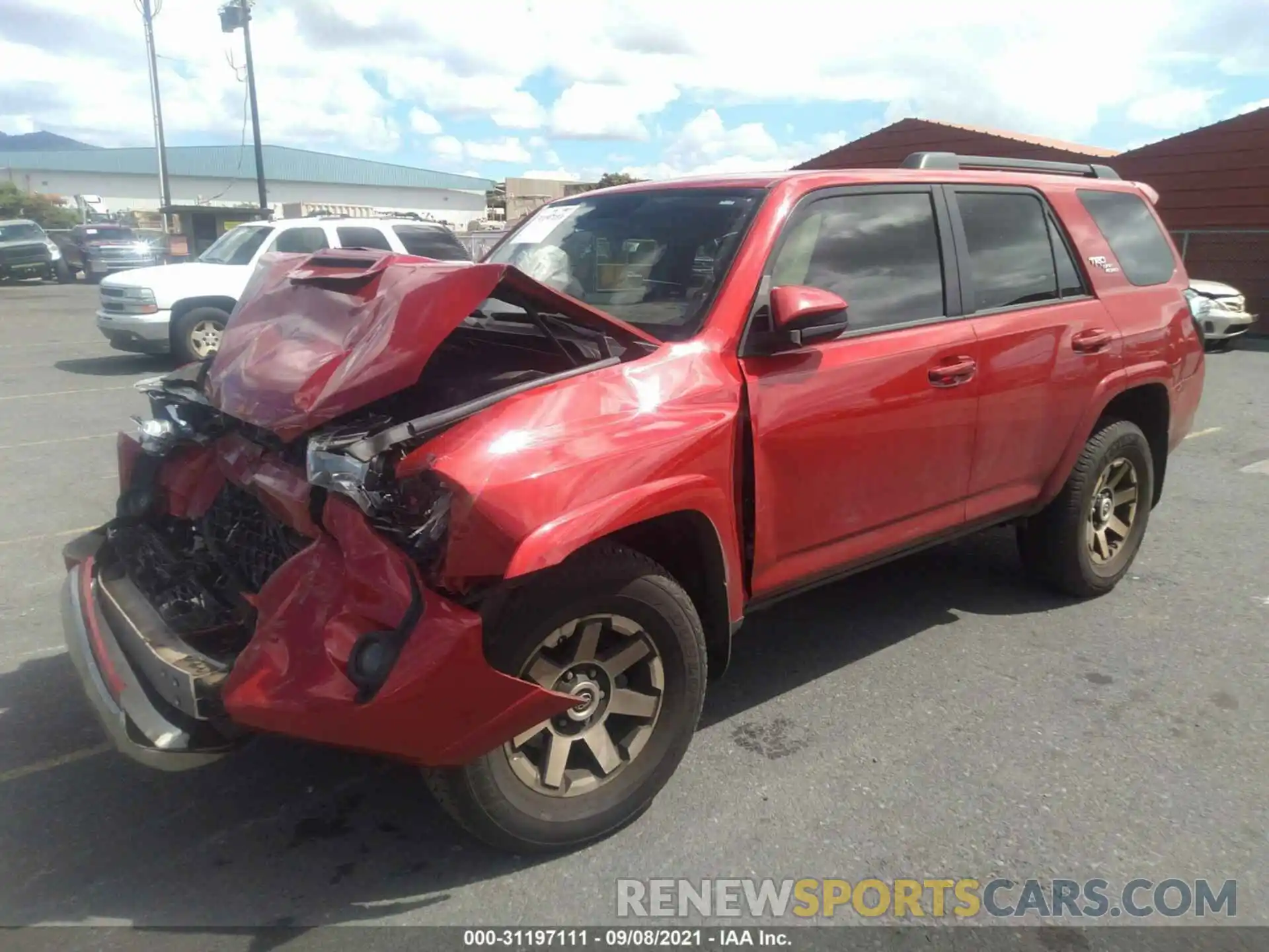 2 Photograph of a damaged car JTEBU5JR1K5733697 TOYOTA 4RUNNER 2019