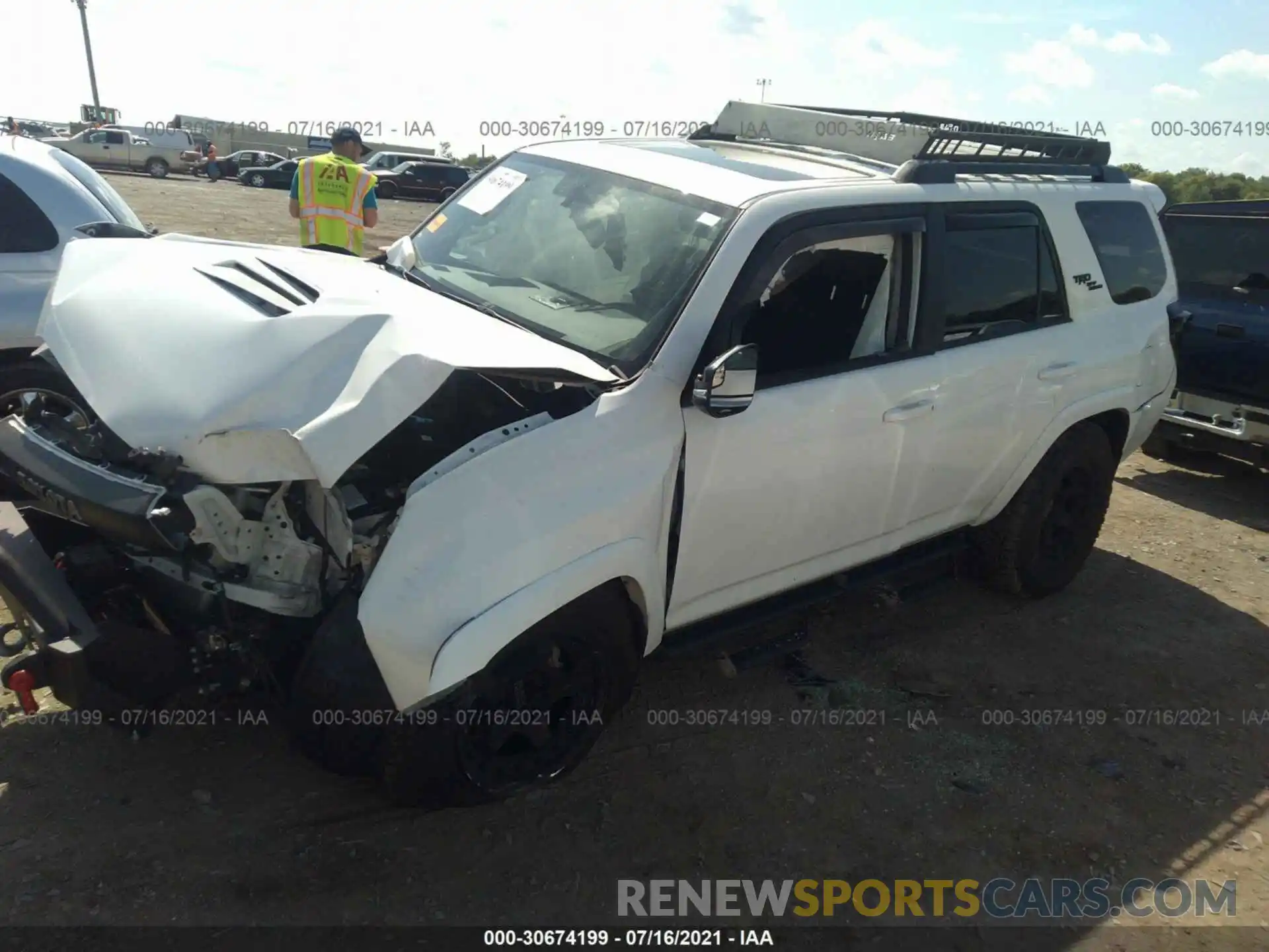 2 Photograph of a damaged car JTEBU5JR1K5736874 TOYOTA 4RUNNER 2019