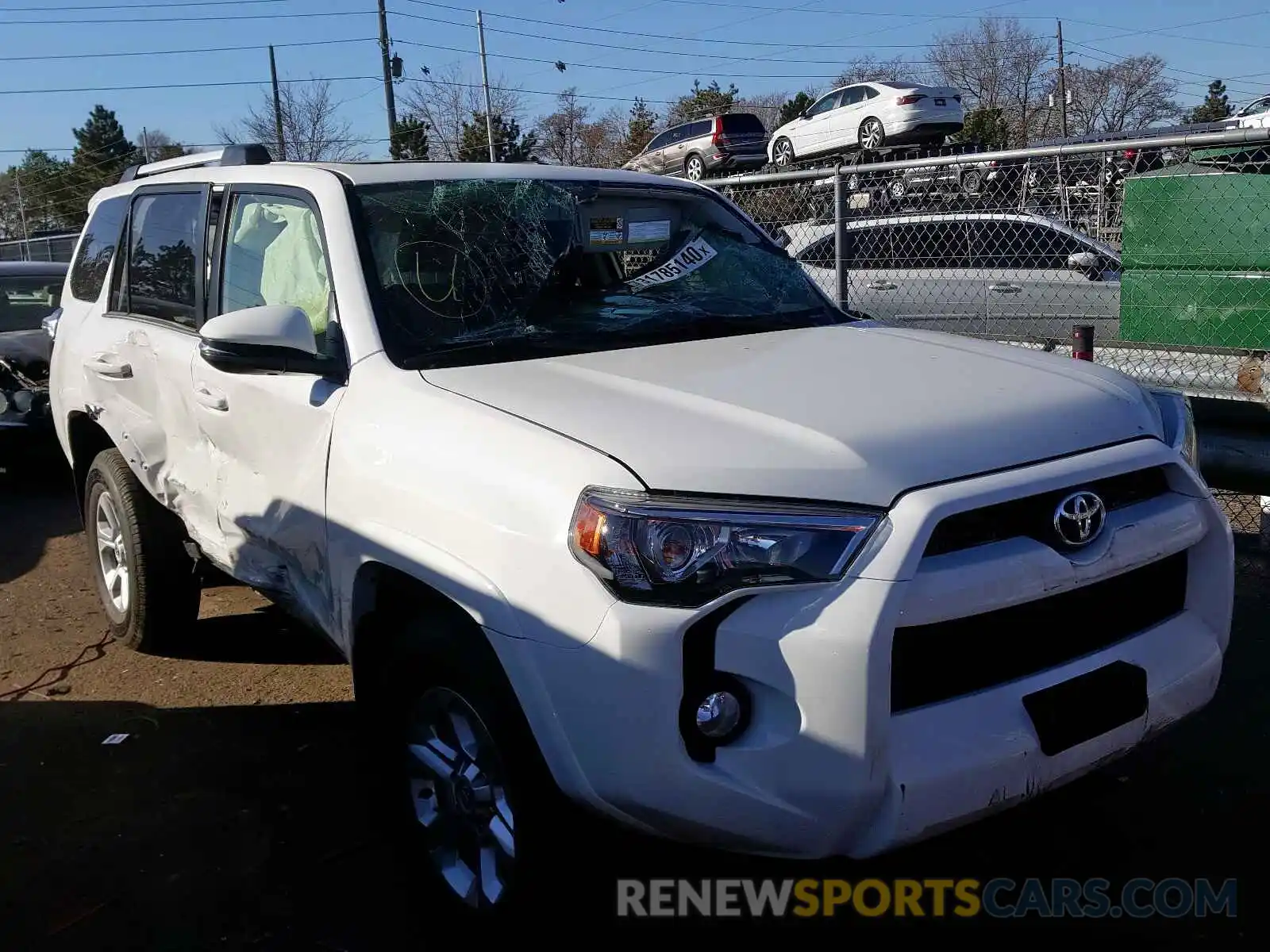 1 Photograph of a damaged car JTEBU5JR1K5737264 TOYOTA 4RUNNER 2019