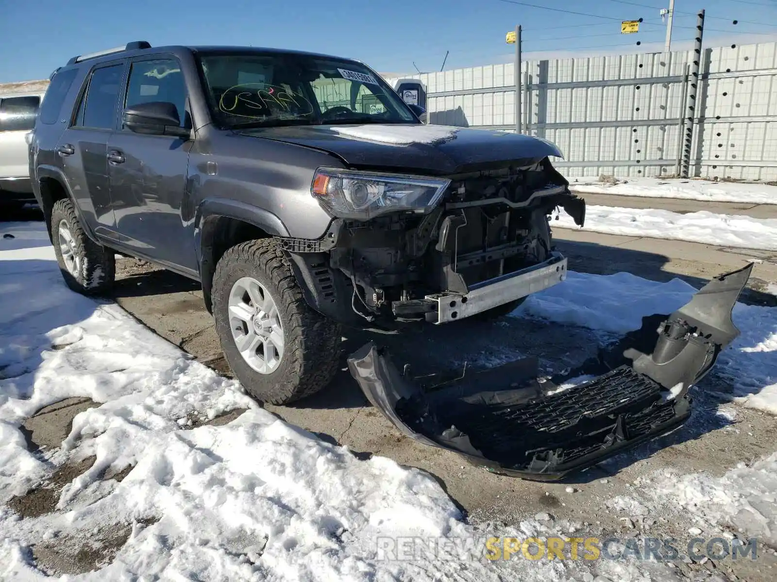 1 Photograph of a damaged car JTEBU5JR2K5610684 TOYOTA 4RUNNER 2019