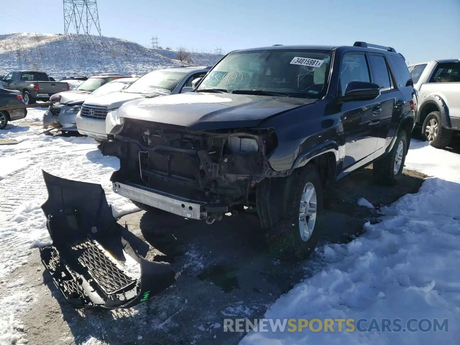 2 Photograph of a damaged car JTEBU5JR2K5610684 TOYOTA 4RUNNER 2019