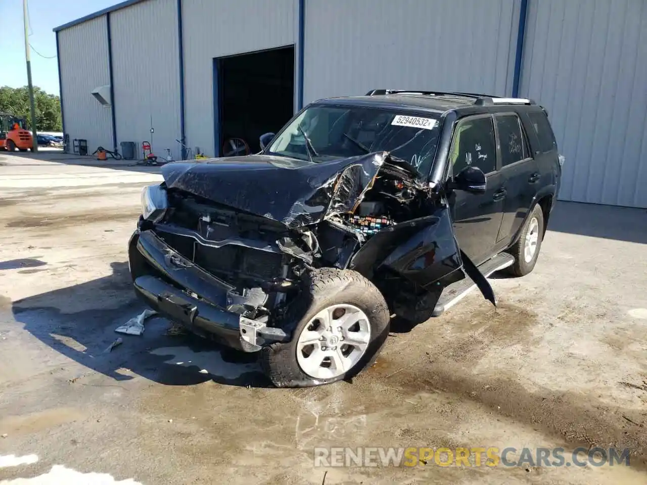 2 Photograph of a damaged car JTEBU5JR2K5615951 TOYOTA 4RUNNER 2019