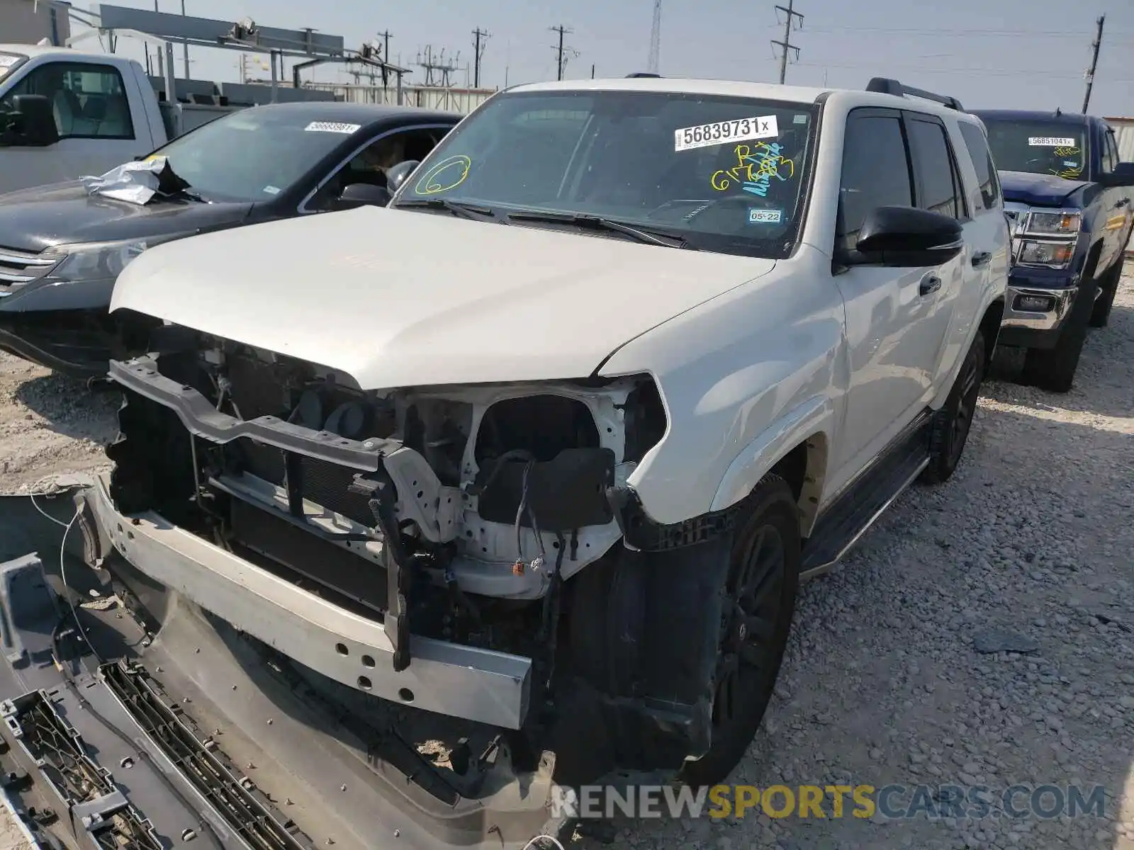 2 Photograph of a damaged car JTEBU5JR2K5617683 TOYOTA 4RUNNER 2019