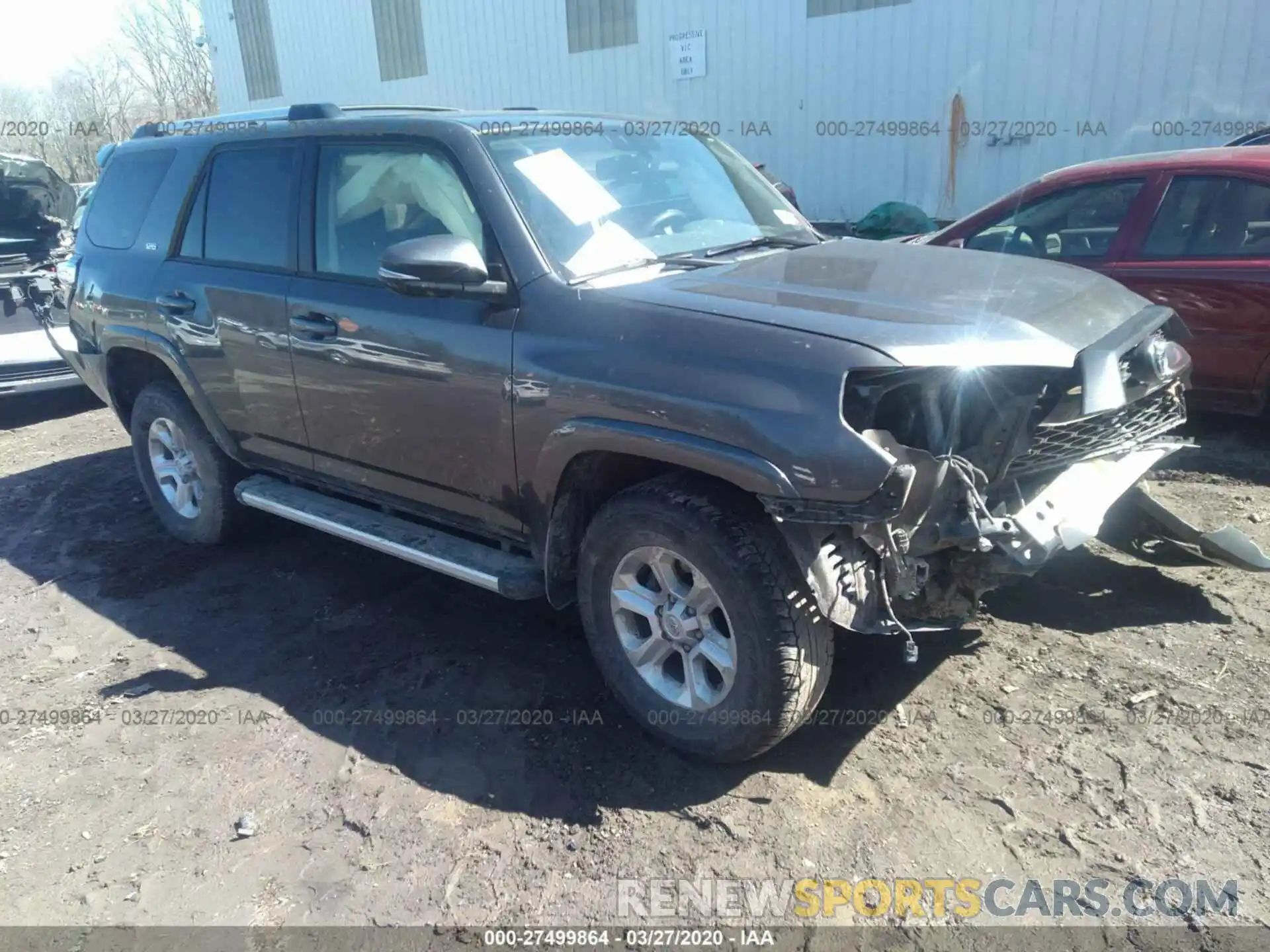 1 Photograph of a damaged car JTEBU5JR2K5622513 TOYOTA 4RUNNER 2019