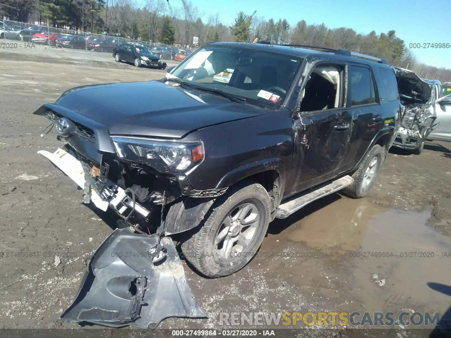 2 Photograph of a damaged car JTEBU5JR2K5622513 TOYOTA 4RUNNER 2019