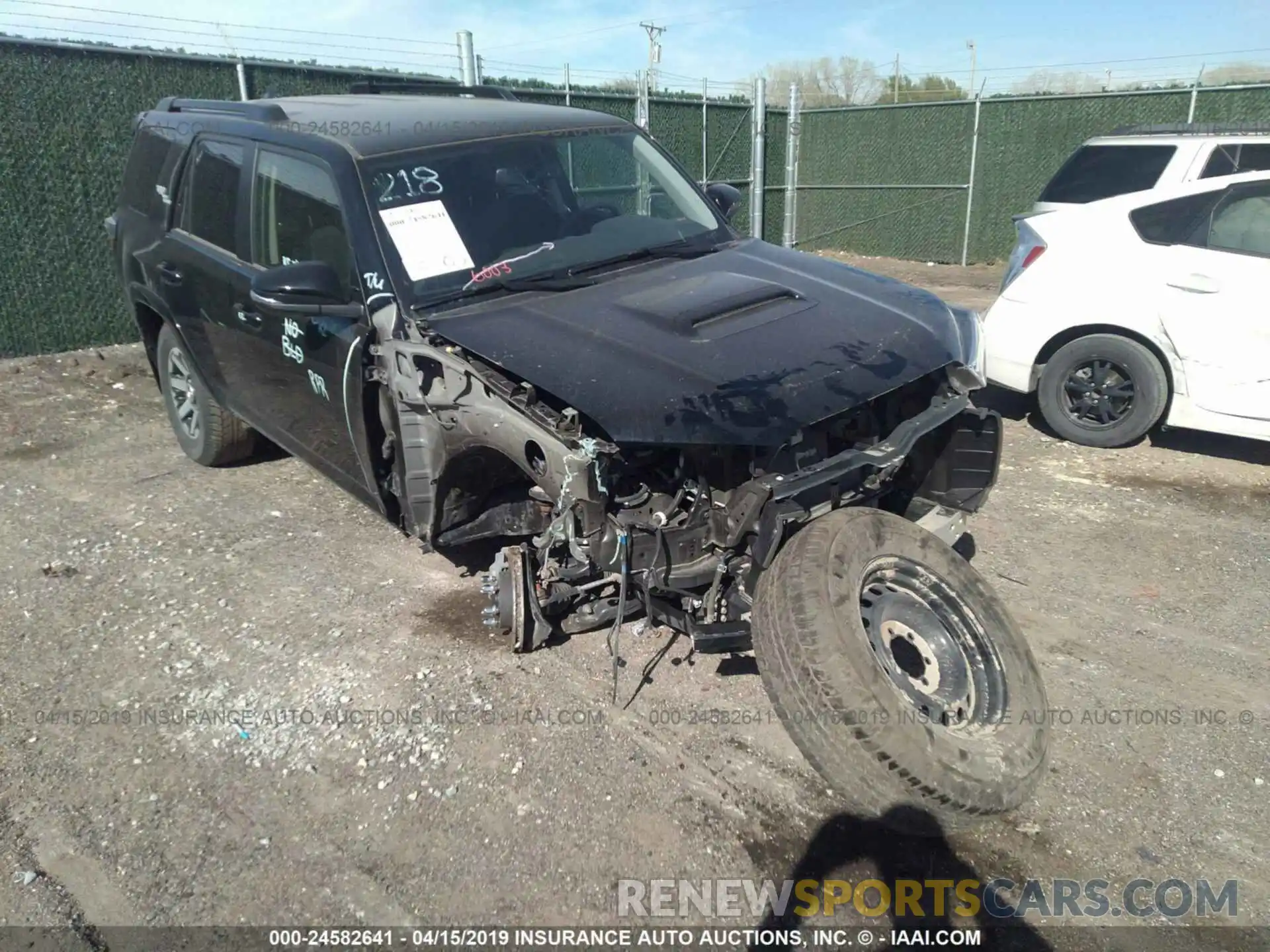 1 Photograph of a damaged car JTEBU5JR2K5623242 TOYOTA 4RUNNER 2019