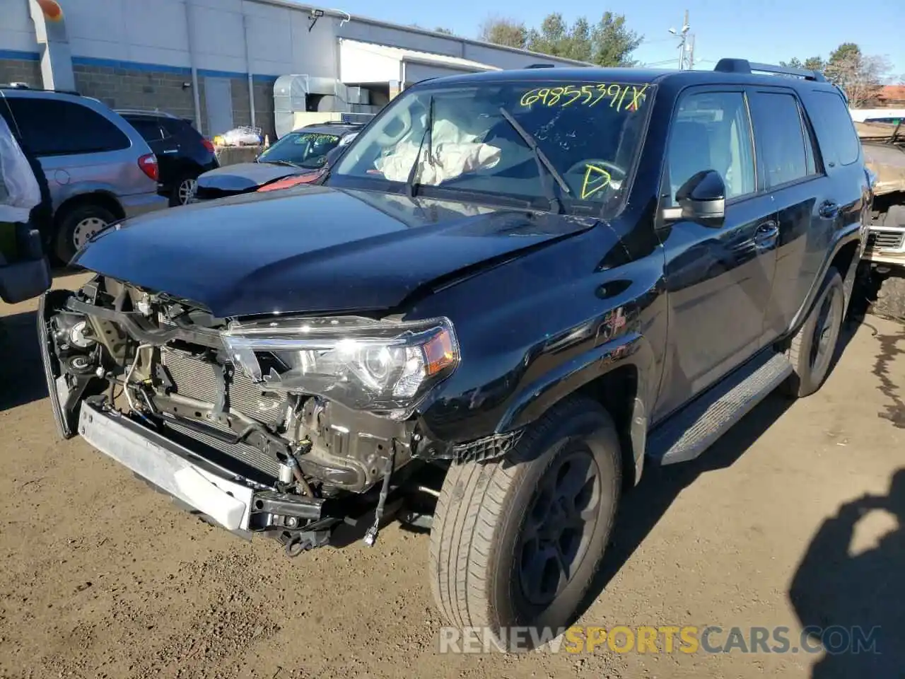 2 Photograph of a damaged car JTEBU5JR2K5627291 TOYOTA 4RUNNER 2019