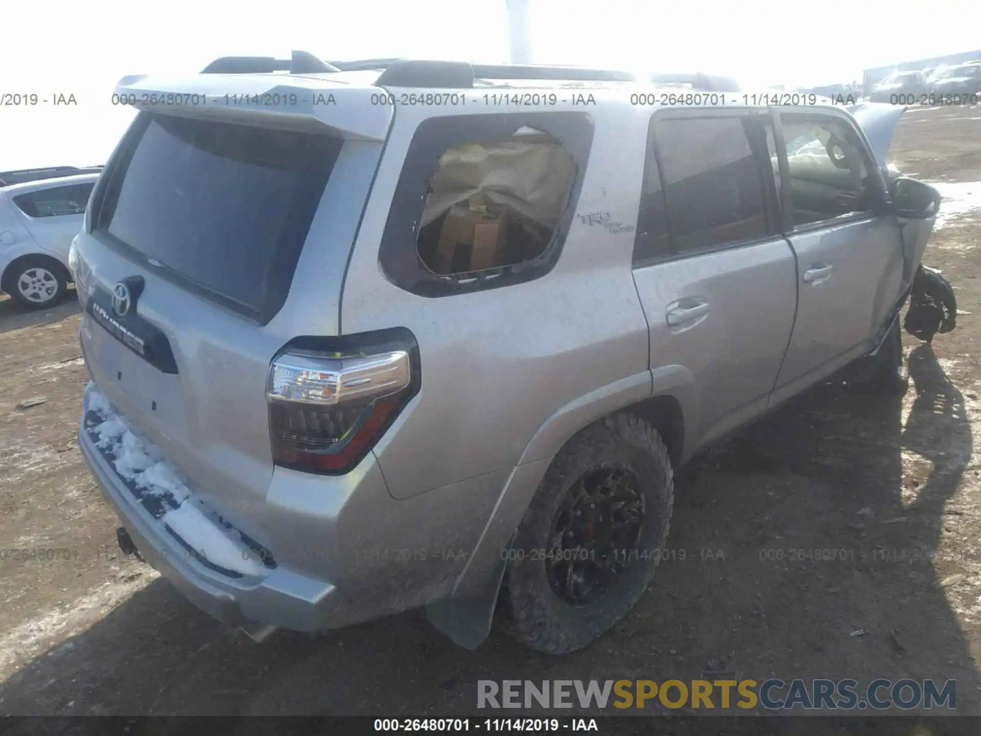 4 Photograph of a damaged car JTEBU5JR2K5630398 TOYOTA 4RUNNER 2019