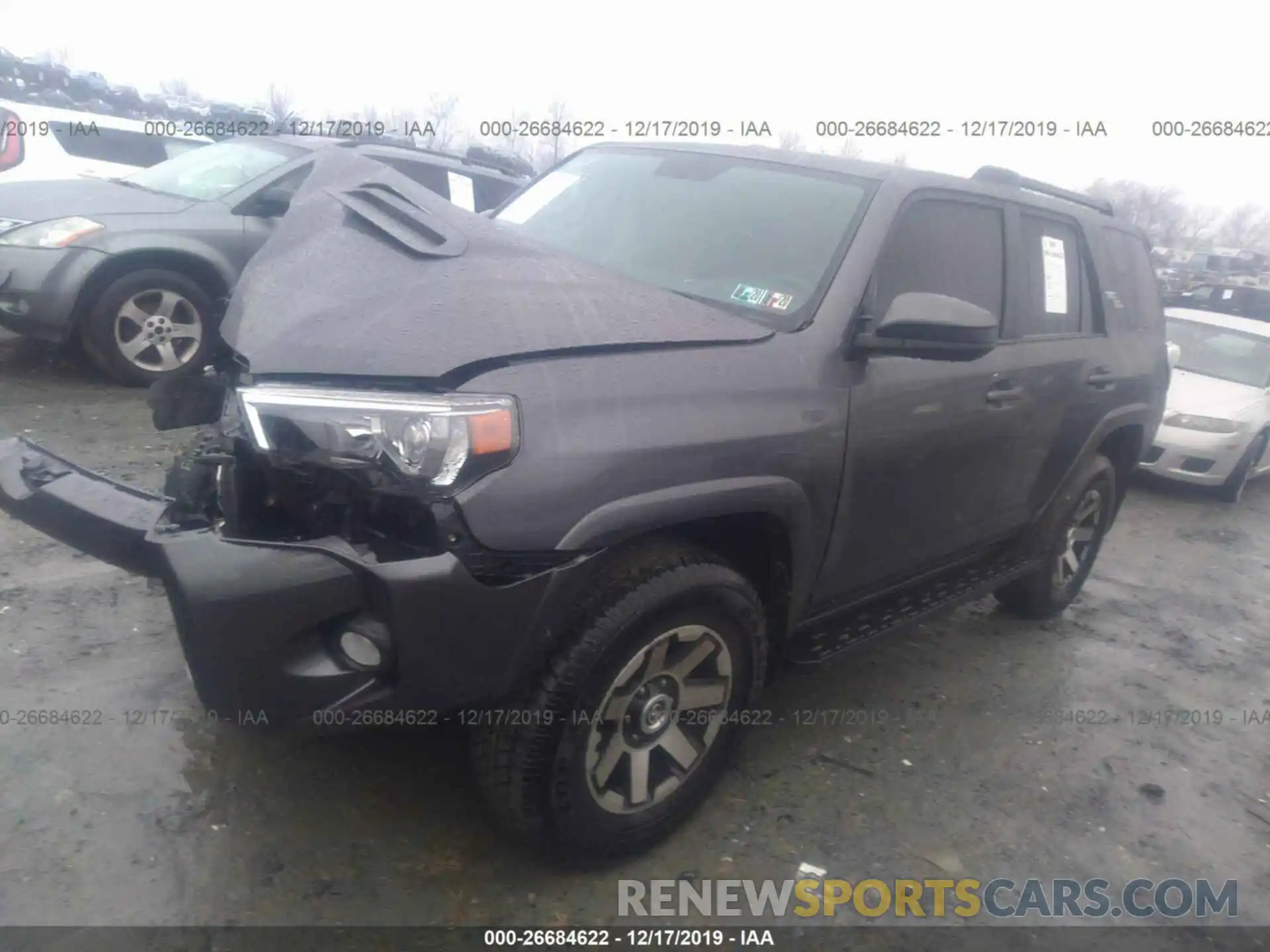 2 Фотография поврежденного автомобиля JTEBU5JR2K5633317 TOYOTA 4RUNNER 2019