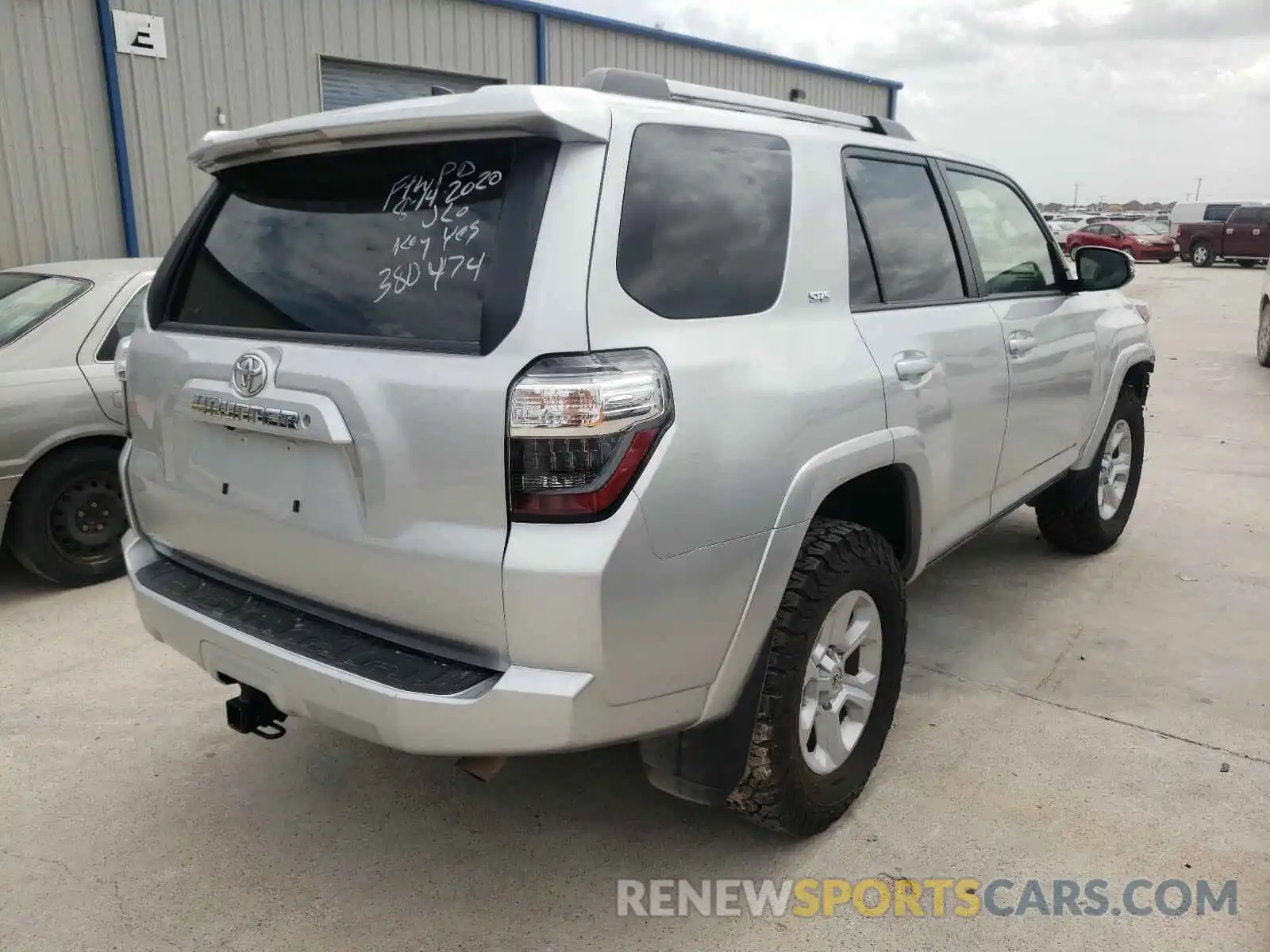 4 Photograph of a damaged car JTEBU5JR2K5635312 TOYOTA 4RUNNER 2019