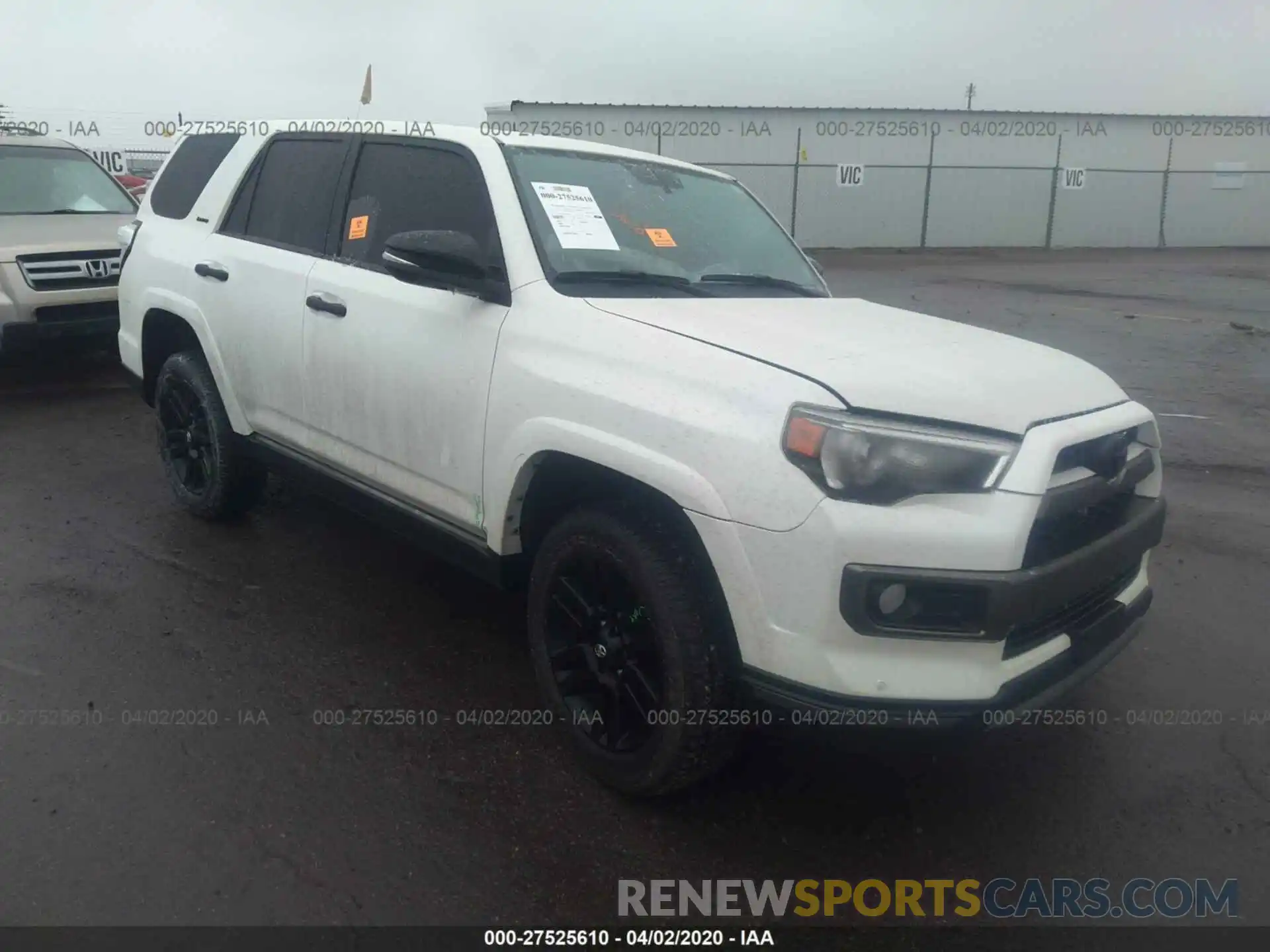 1 Photograph of a damaged car JTEBU5JR2K5638078 TOYOTA 4RUNNER 2019