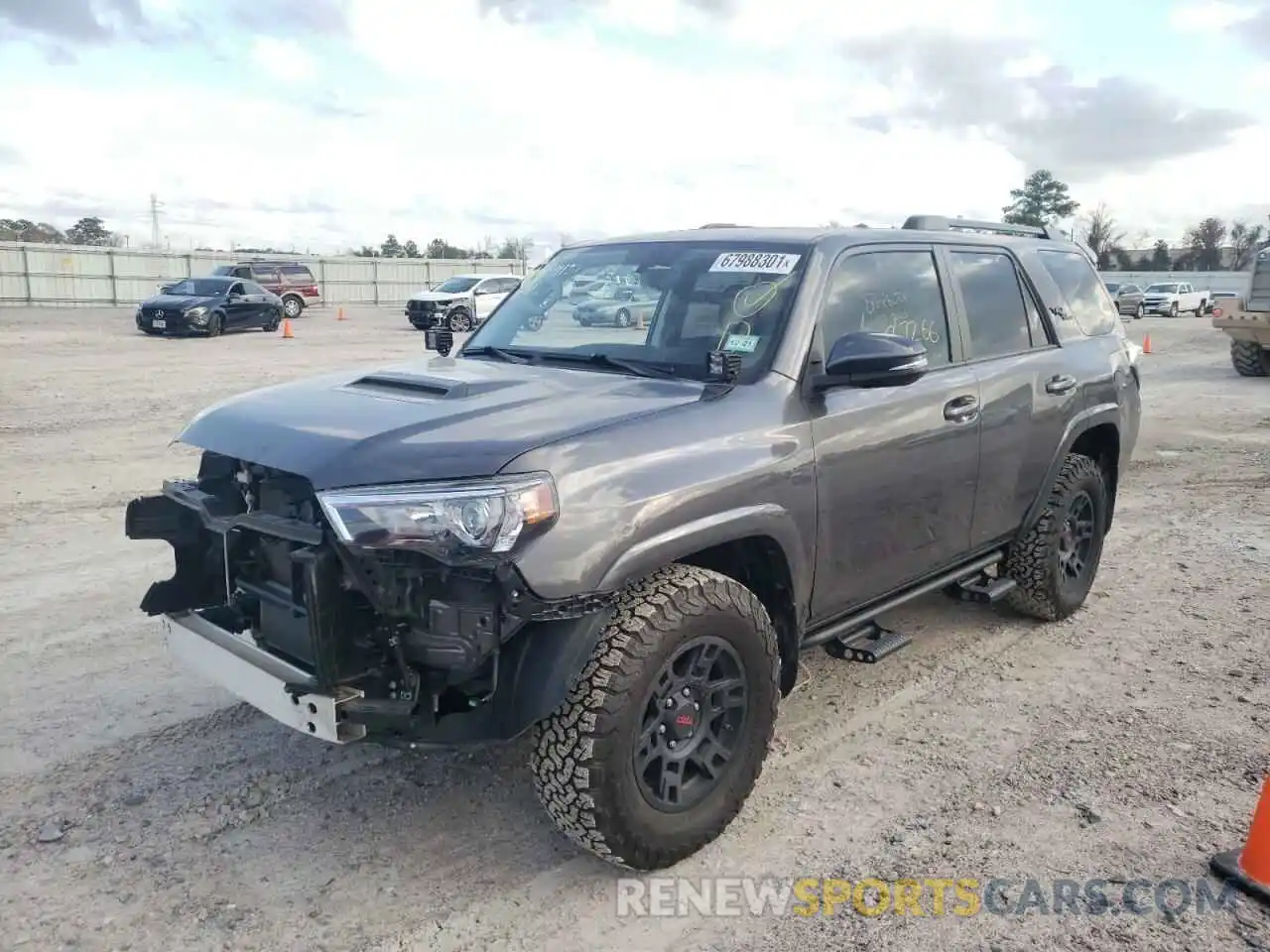 2 Photograph of a damaged car JTEBU5JR2K5646035 TOYOTA 4RUNNER 2019