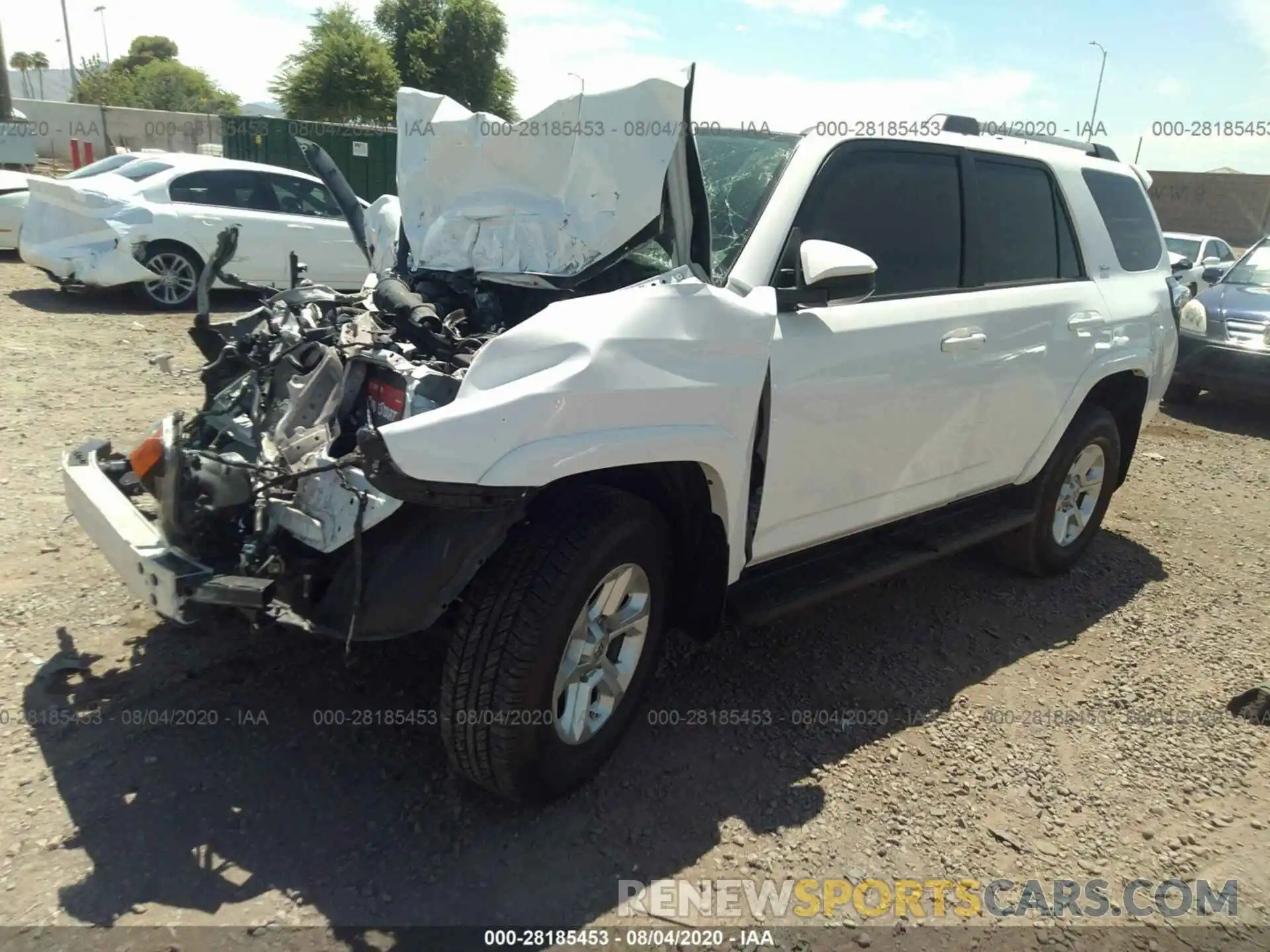 2 Photograph of a damaged car JTEBU5JR2K5648030 TOYOTA 4RUNNER 2019