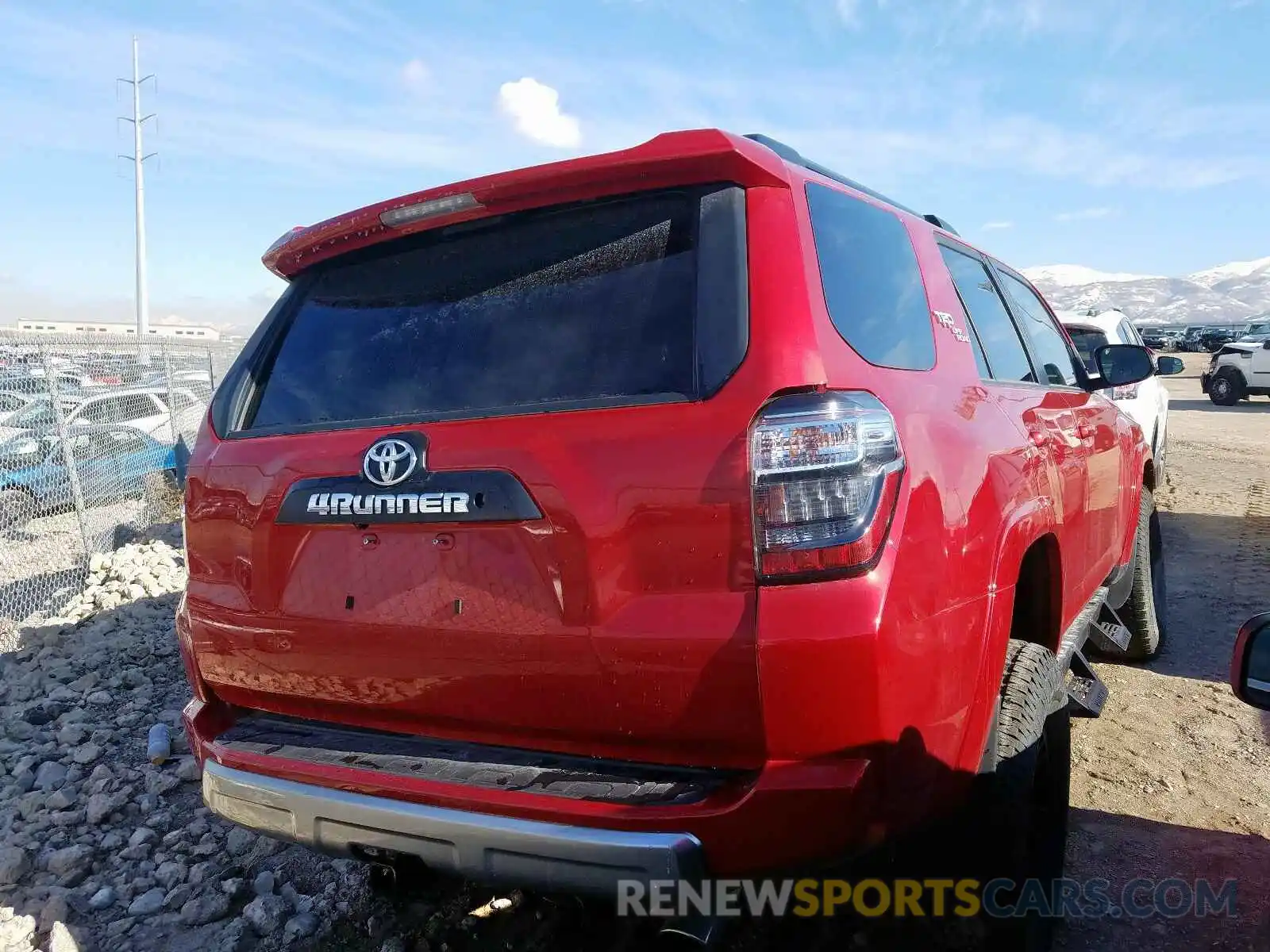 4 Фотография поврежденного автомобиля JTEBU5JR2K5648416 TOYOTA 4RUNNER 2019