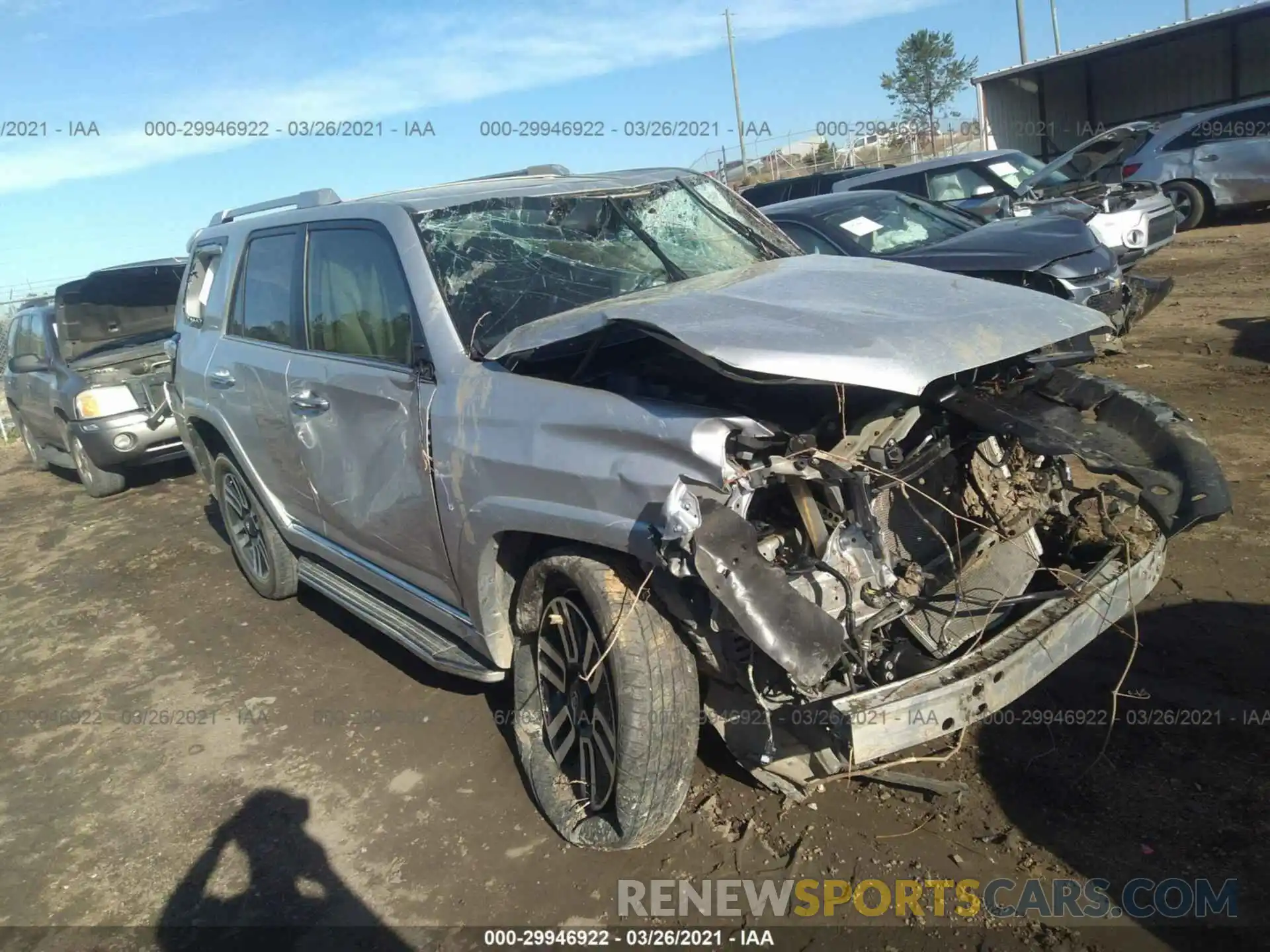 1 Photograph of a damaged car JTEBU5JR2K5650215 TOYOTA 4RUNNER 2019