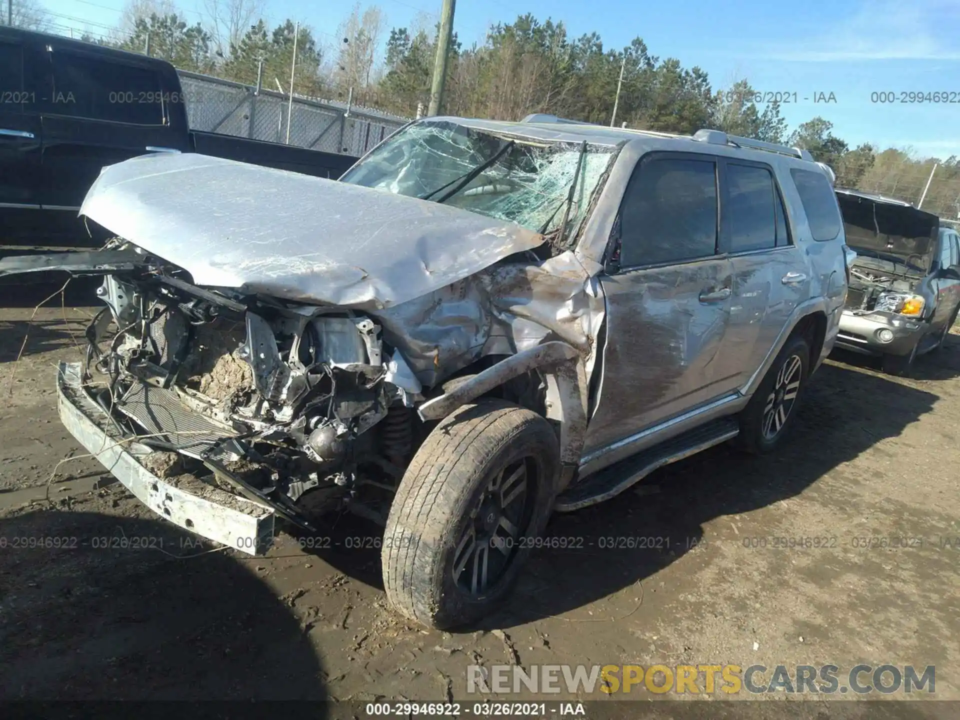 2 Photograph of a damaged car JTEBU5JR2K5650215 TOYOTA 4RUNNER 2019