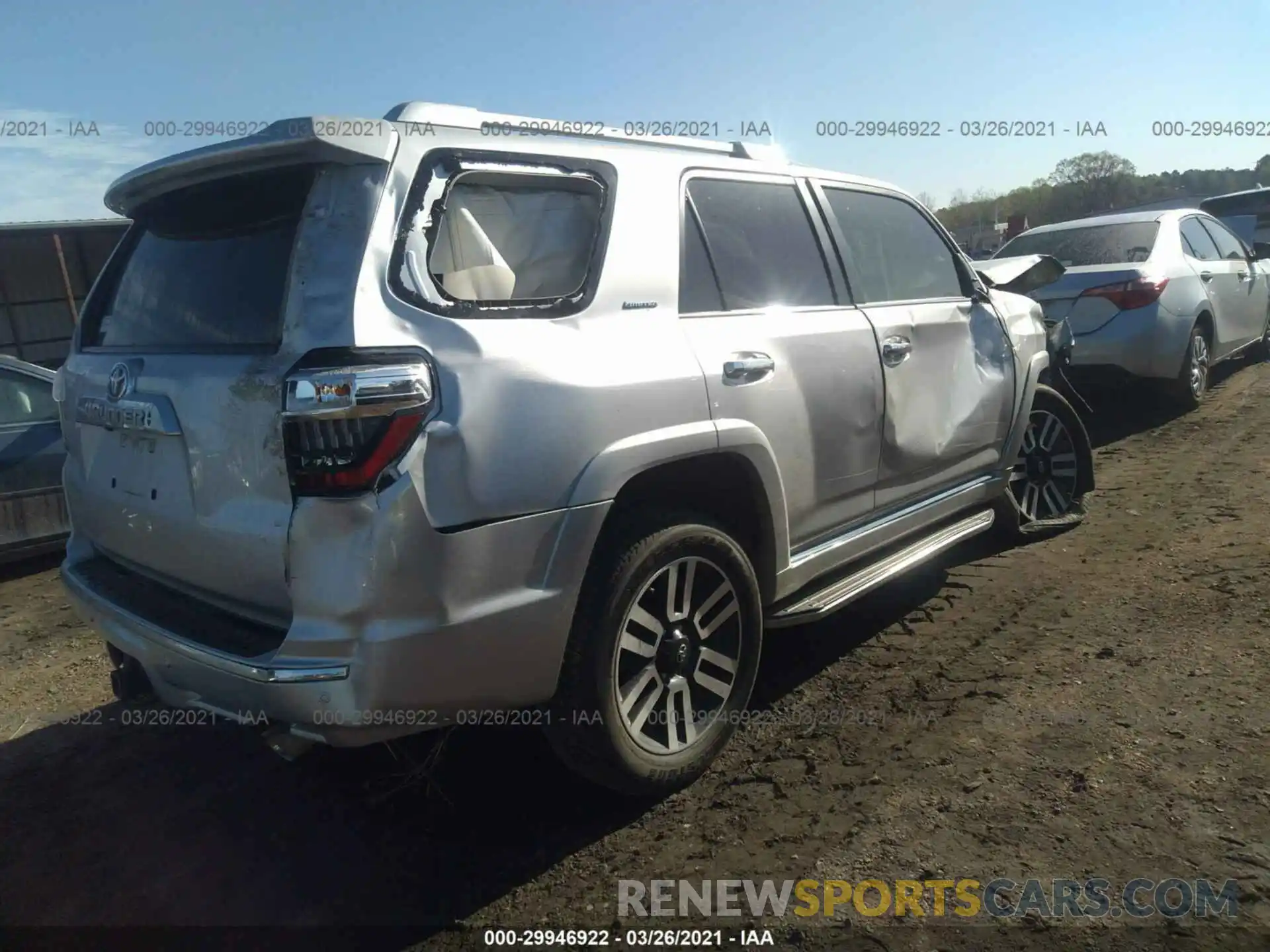 4 Photograph of a damaged car JTEBU5JR2K5650215 TOYOTA 4RUNNER 2019