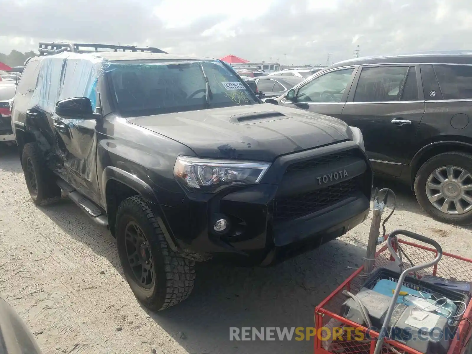 1 Photograph of a damaged car JTEBU5JR2K5653034 TOYOTA 4RUNNER 2019