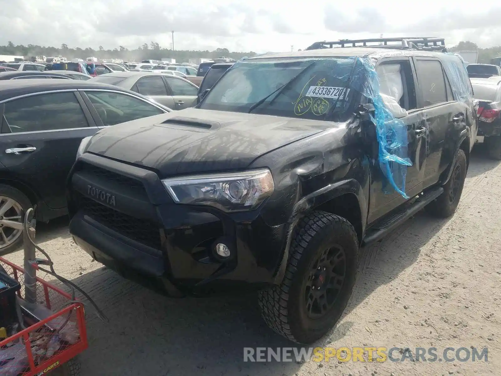 2 Фотография поврежденного автомобиля JTEBU5JR2K5653034 TOYOTA 4RUNNER 2019