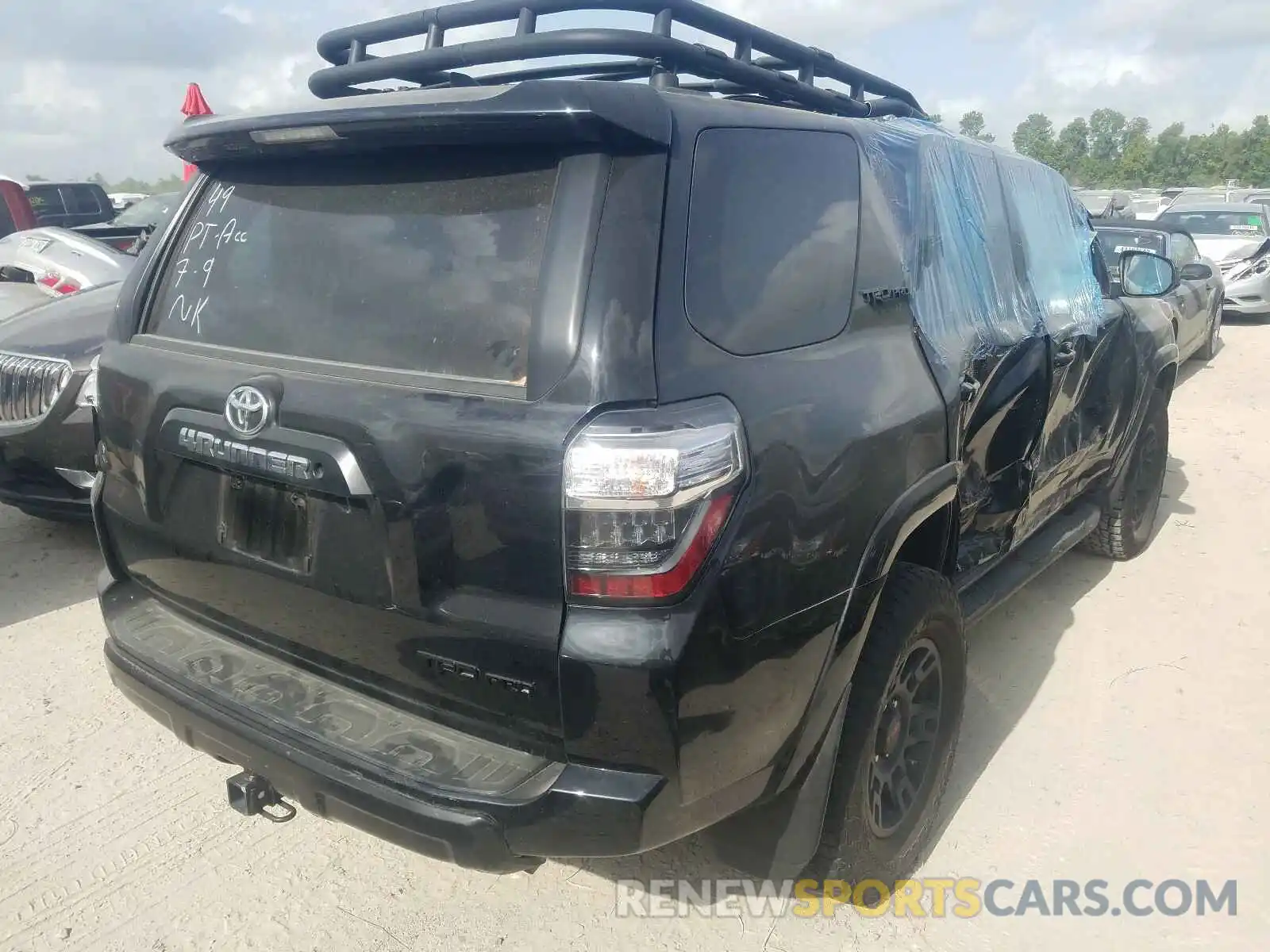 4 Фотография поврежденного автомобиля JTEBU5JR2K5653034 TOYOTA 4RUNNER 2019