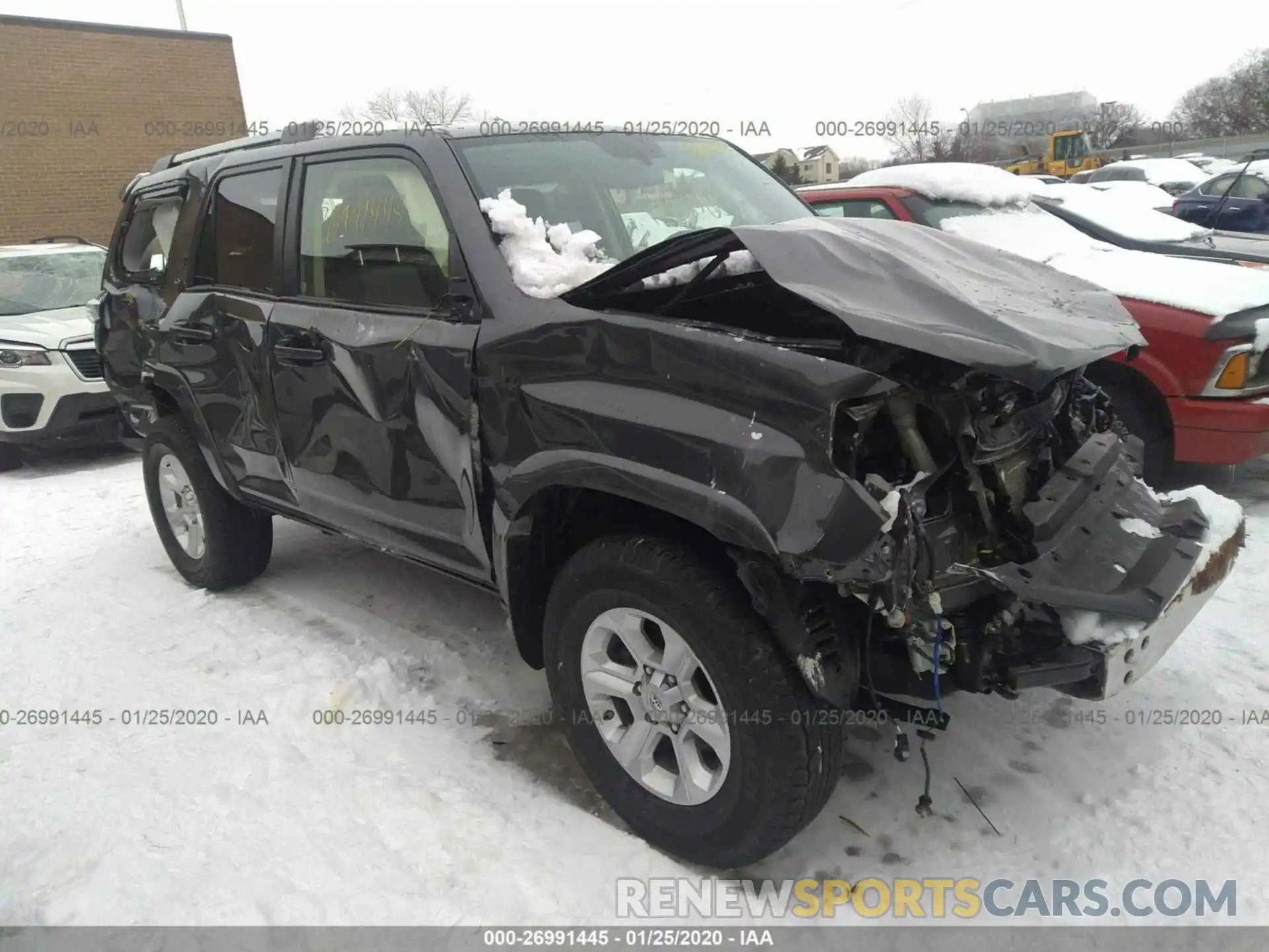 1 Photograph of a damaged car JTEBU5JR2K5654653 TOYOTA 4RUNNER 2019