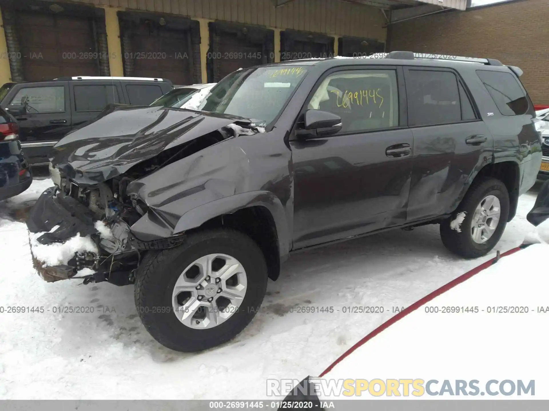 2 Photograph of a damaged car JTEBU5JR2K5654653 TOYOTA 4RUNNER 2019