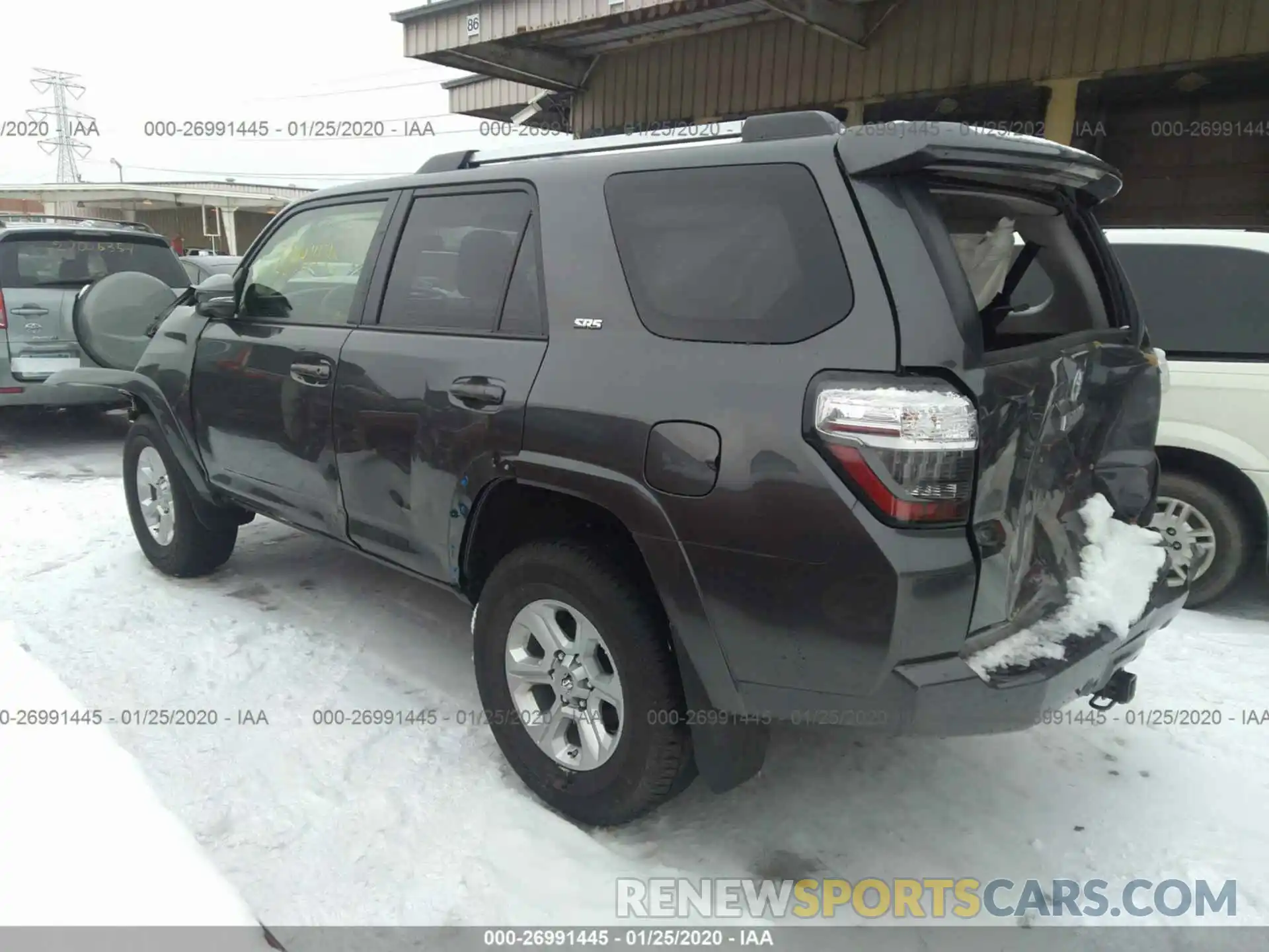 3 Фотография поврежденного автомобиля JTEBU5JR2K5654653 TOYOTA 4RUNNER 2019