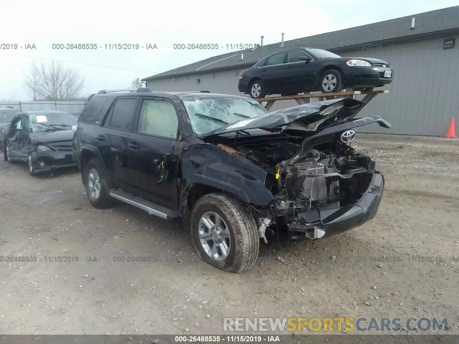 1 Photograph of a damaged car JTEBU5JR2K5656175 TOYOTA 4RUNNER 2019