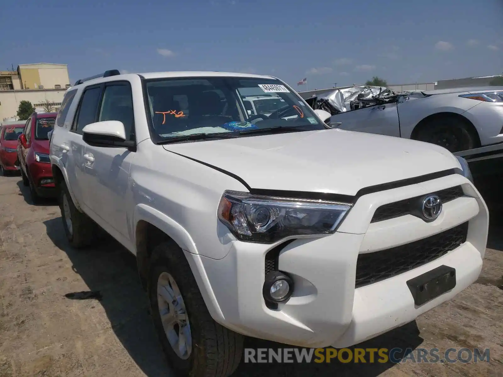 1 Photograph of a damaged car JTEBU5JR2K5660534 TOYOTA 4RUNNER 2019