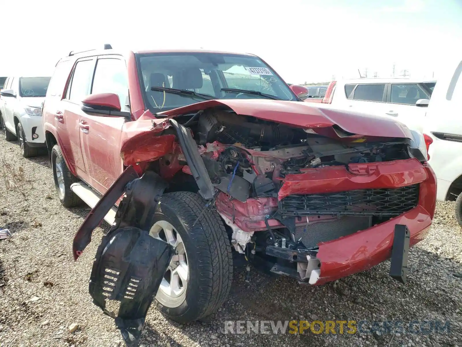 1 Photograph of a damaged car JTEBU5JR2K5661425 TOYOTA 4RUNNER 2019