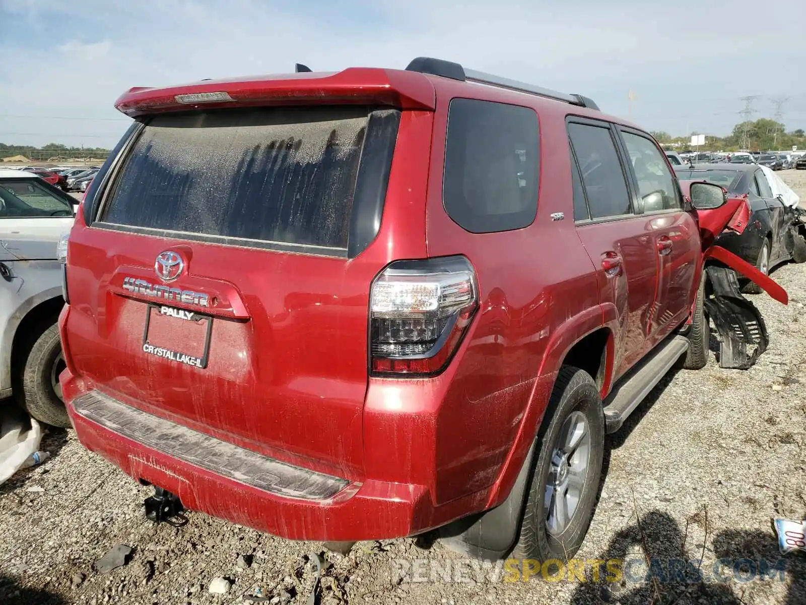 4 Фотография поврежденного автомобиля JTEBU5JR2K5661425 TOYOTA 4RUNNER 2019