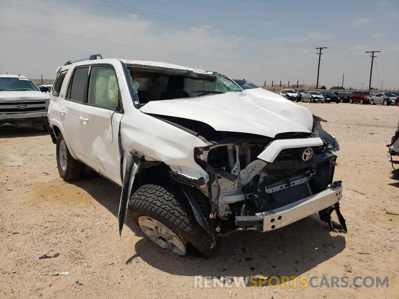 1 Photograph of a damaged car JTEBU5JR2K5662543 TOYOTA 4RUNNER 2019